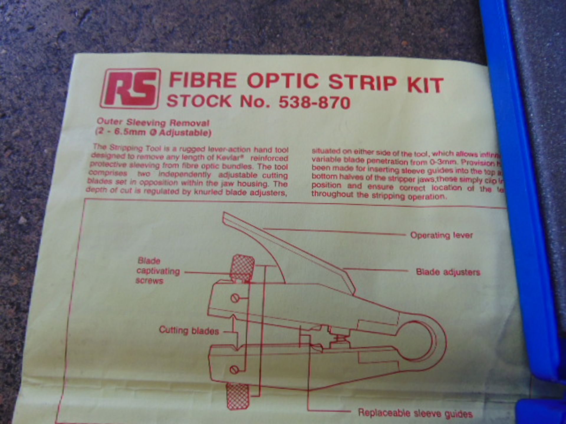 RS Components Fibre Optic Strip Kit P/No 538-870 complete with Transit Case - Image 7 of 9