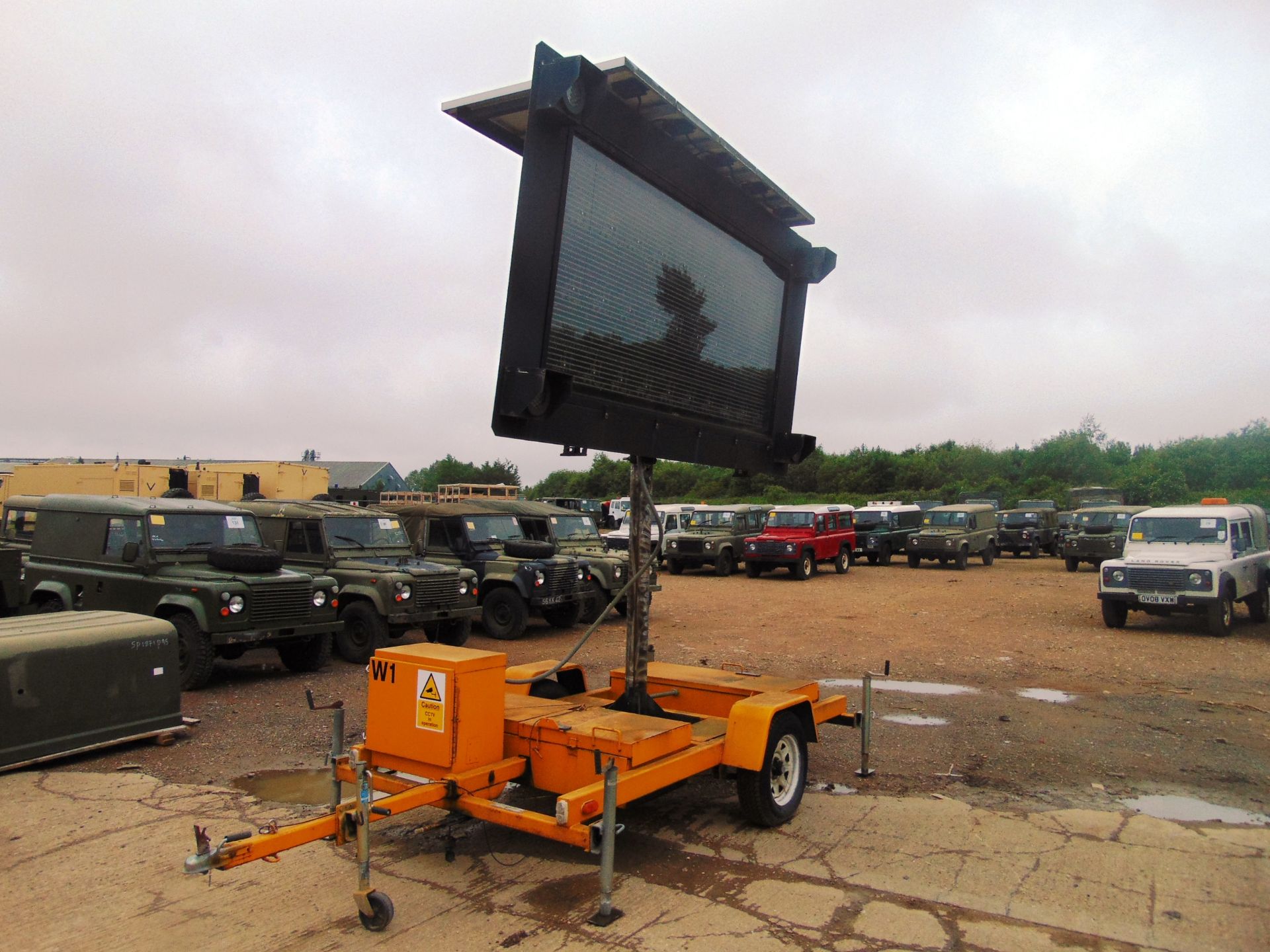 American Signal Co. Single Axle Trailer Mounted Solar Message Board