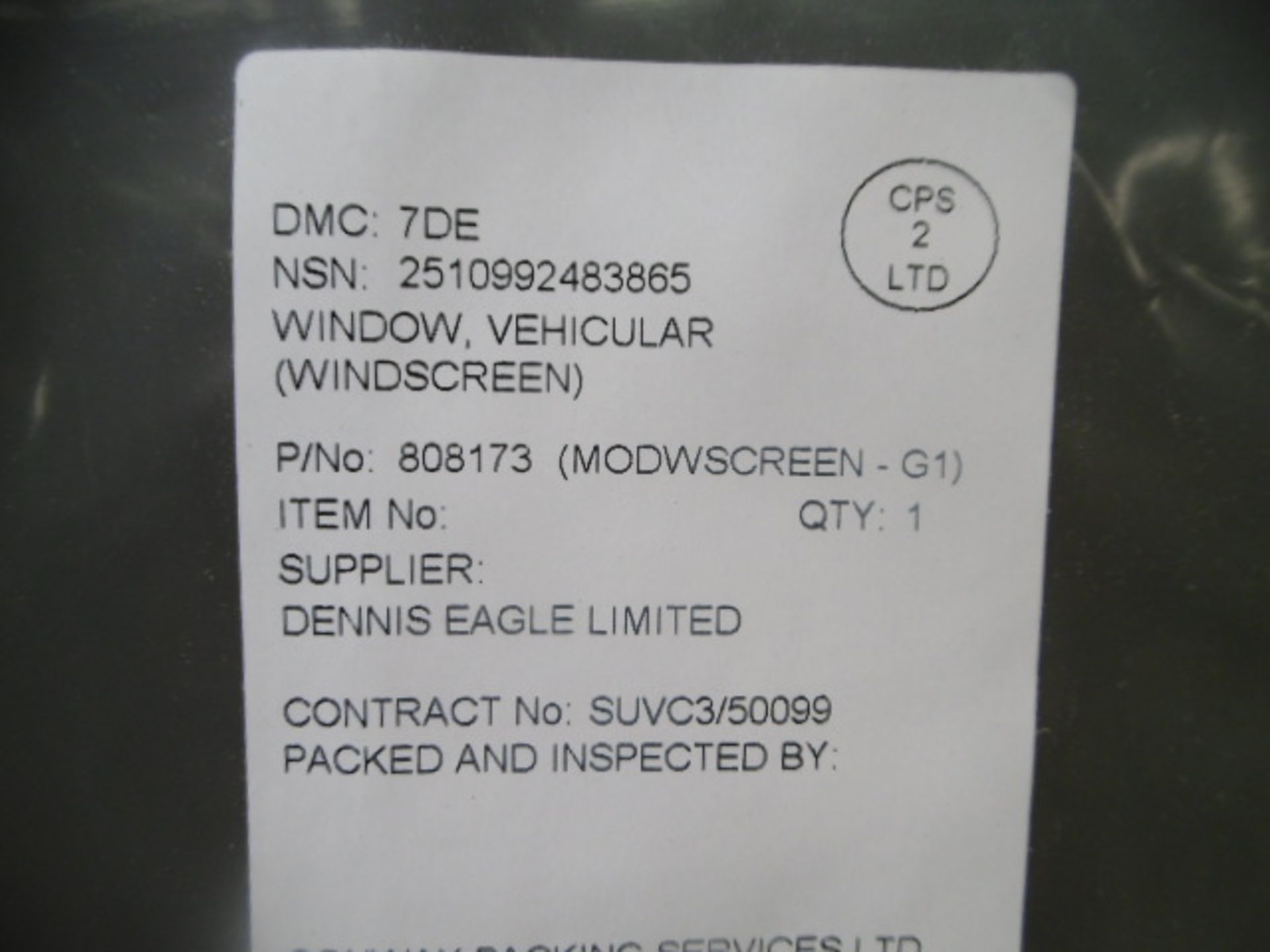7 x Dennis Eagle Windscreens P/No 808173 - Image 4 of 5