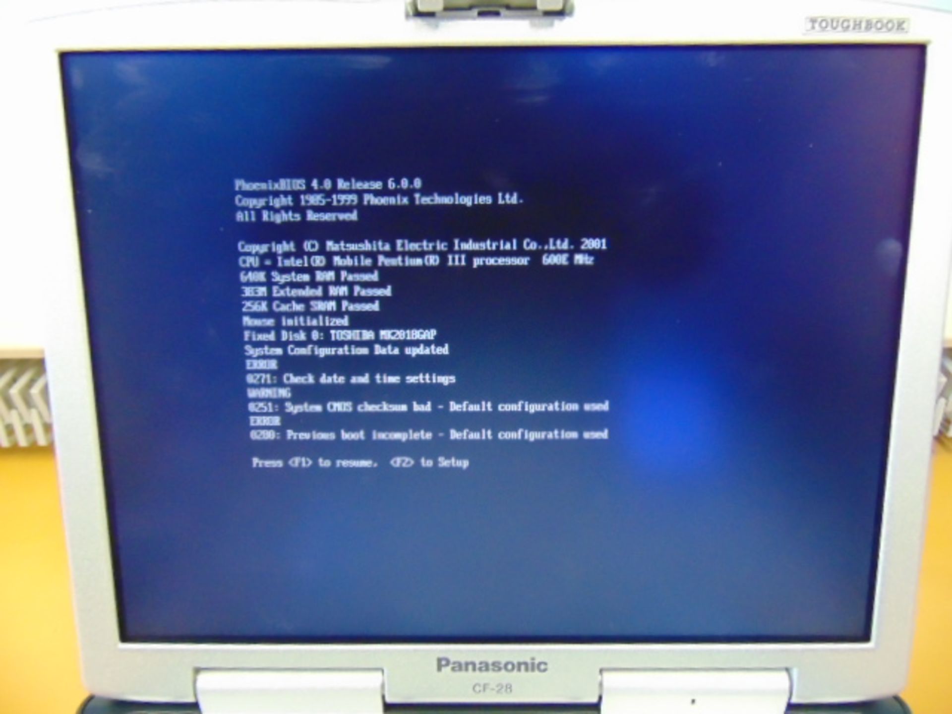 Panasonic CF-28 Toughbook Laptop - Bild 4 aus 15