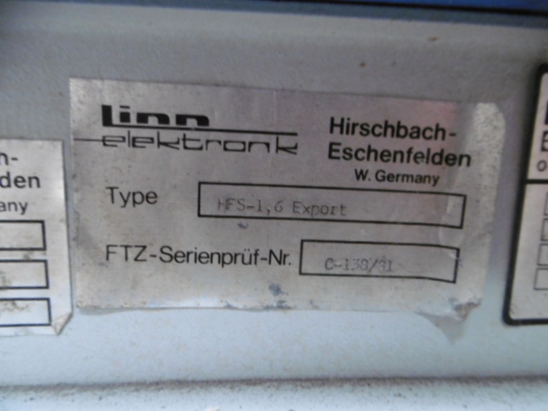 Linn Hightherm HFS 1,6 Dental Casting Machine - Image 8 of 9