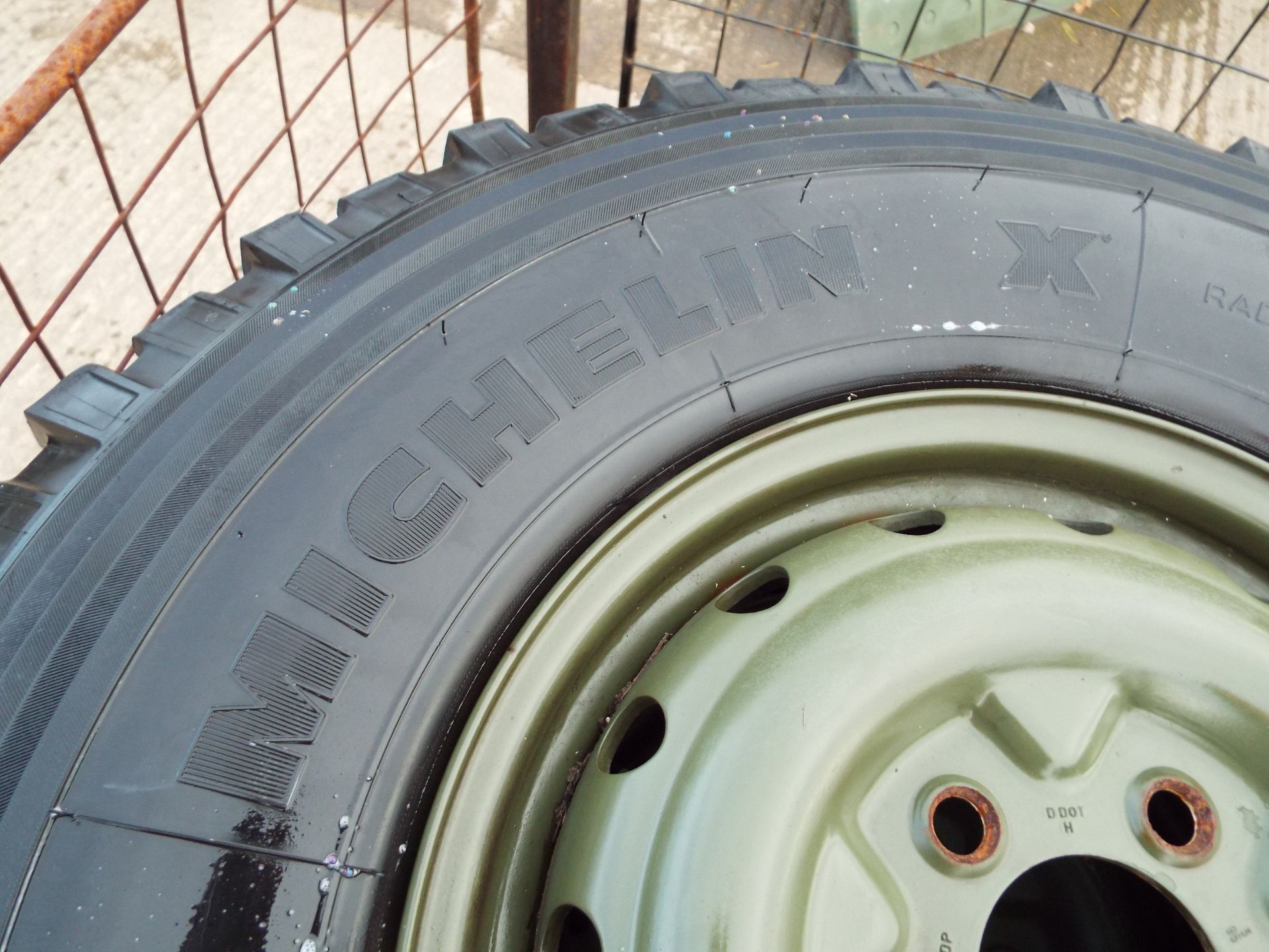 4 x Michelin XZL 8.25 R16 Tyres with Rims - Image 3 of 9