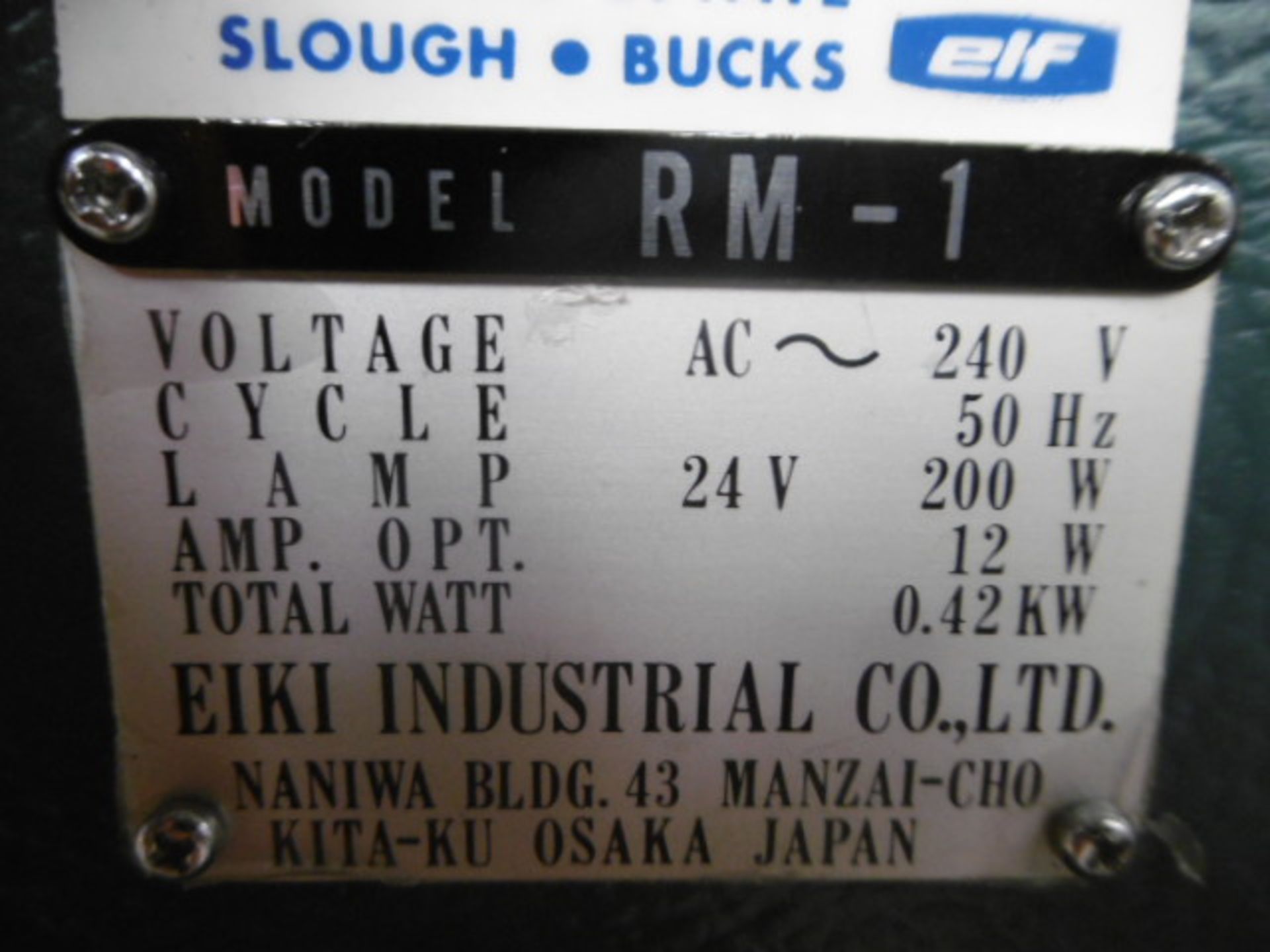Elf Eiki RM-1 16MM Optical Sound Projector and Accessories. - Bild 7 aus 17