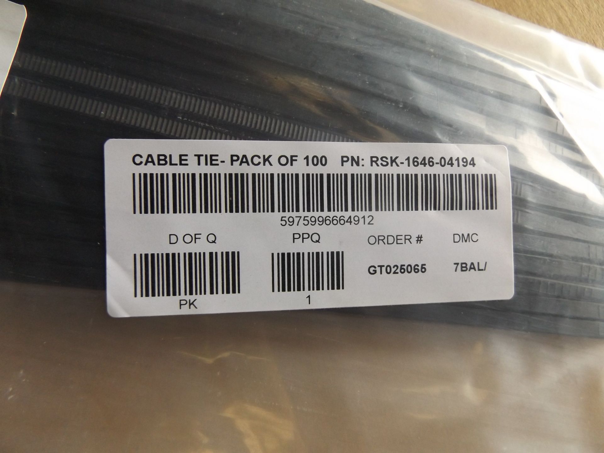 10,000 x 368x4.8mm Cable Ties P/No RSK-1646-04194 - Image 5 of 5