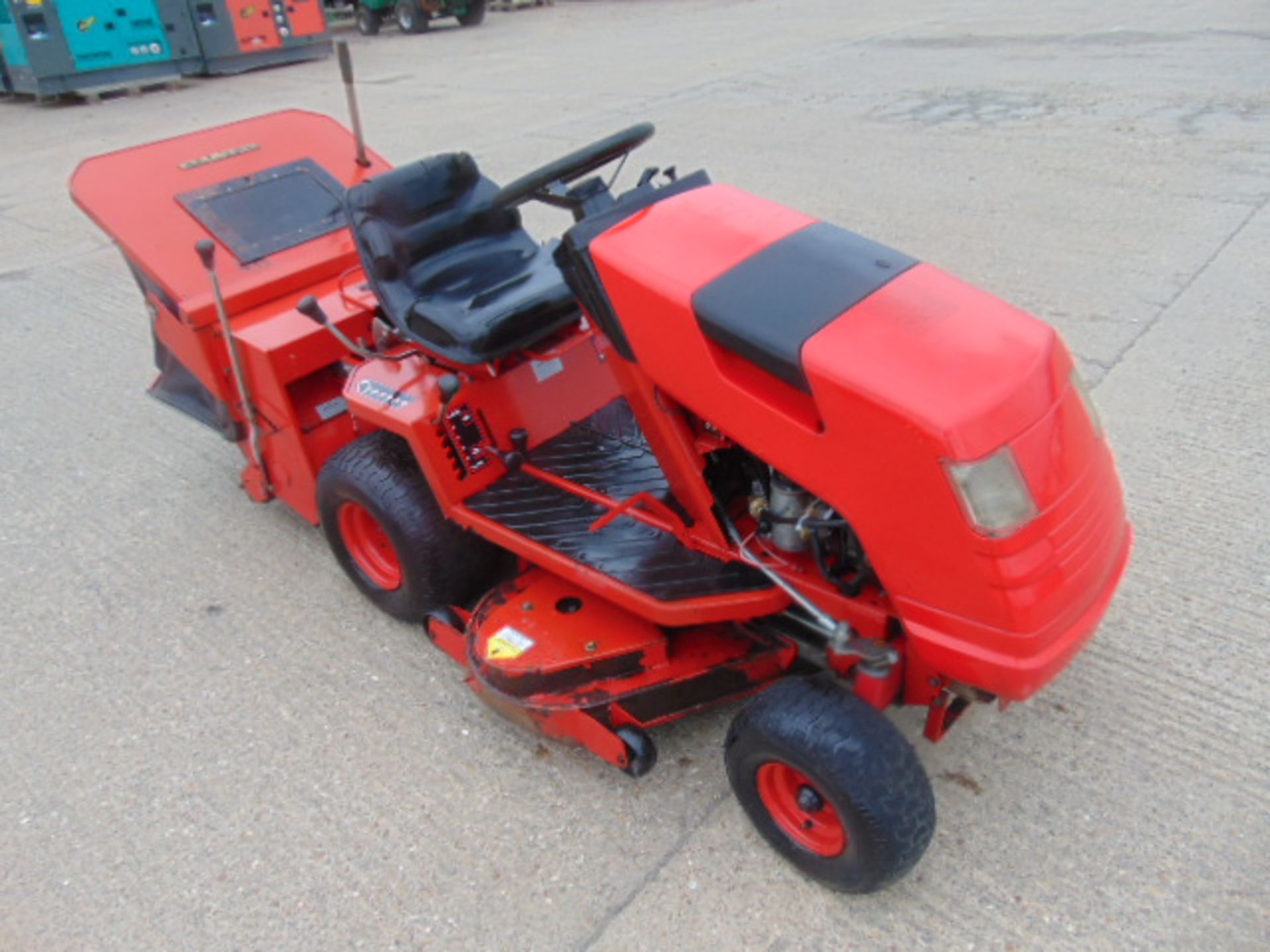 Countax K18 Twin Ride On Mower with Rear Brush and Grass Collector