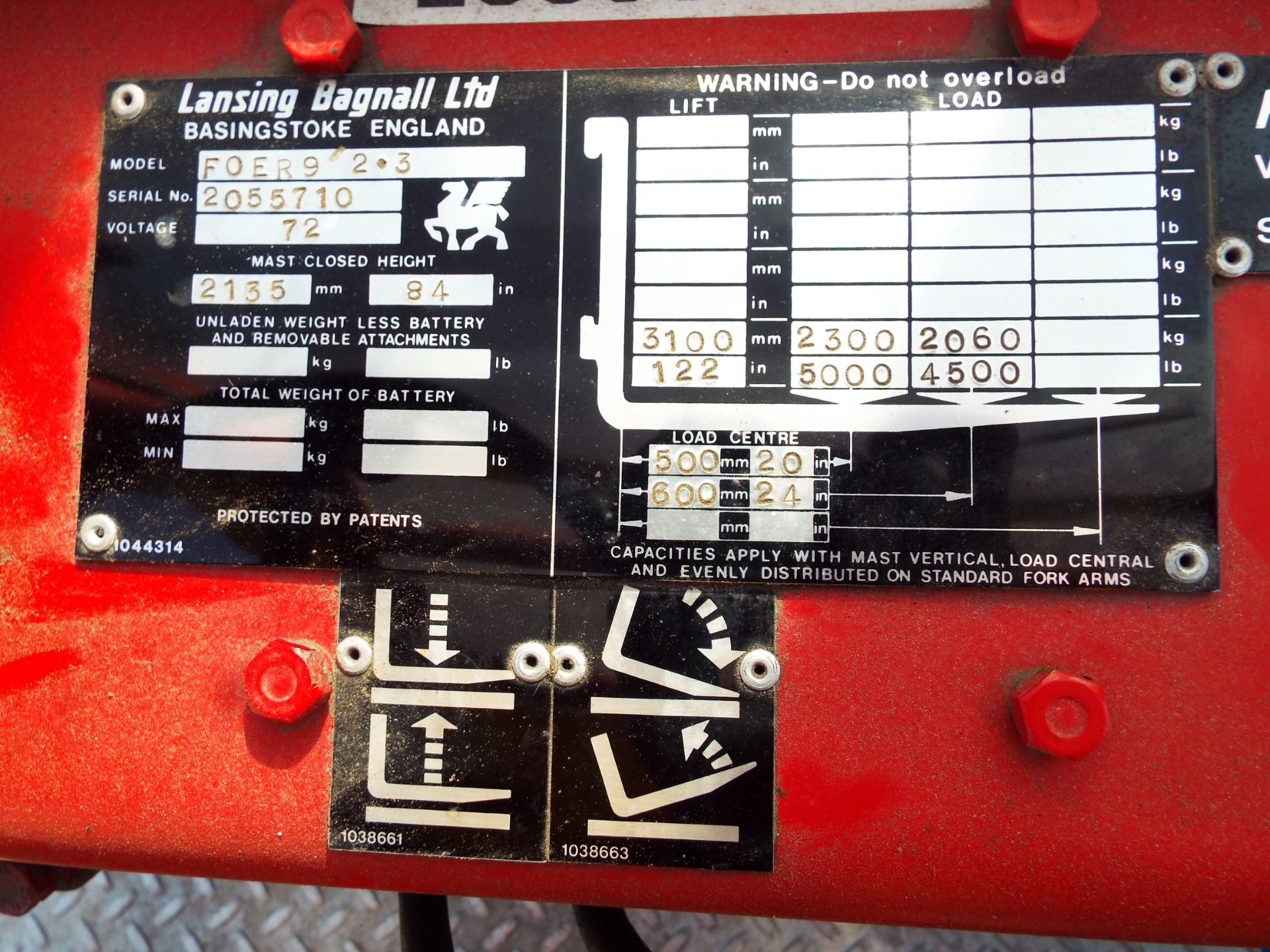 Lansing Bagnell FOER 9 2.3 Electric Forklift with Charger - Image 19 of 23