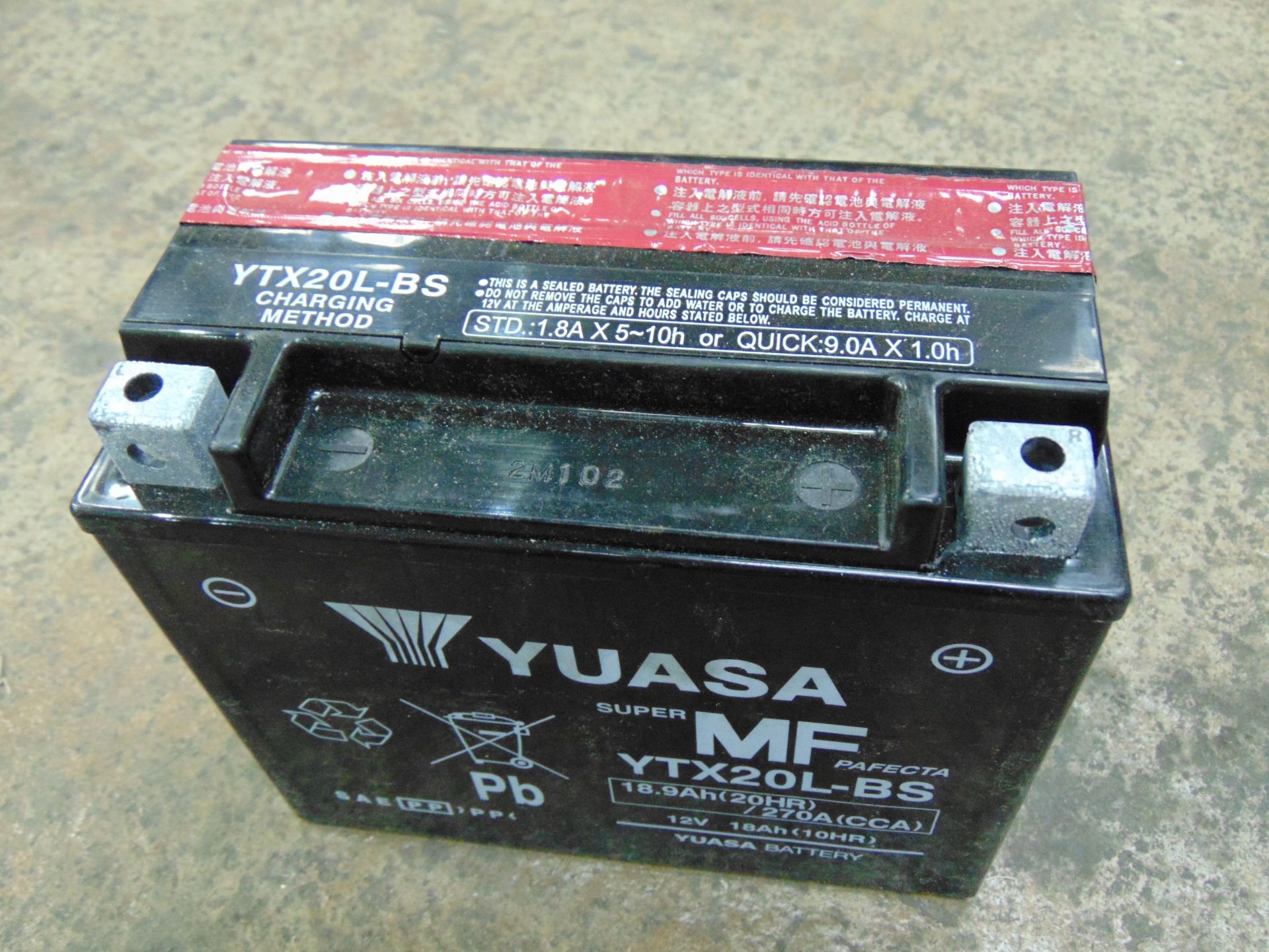 Yuasa YTX20L-BS Battery - Image 2 of 6