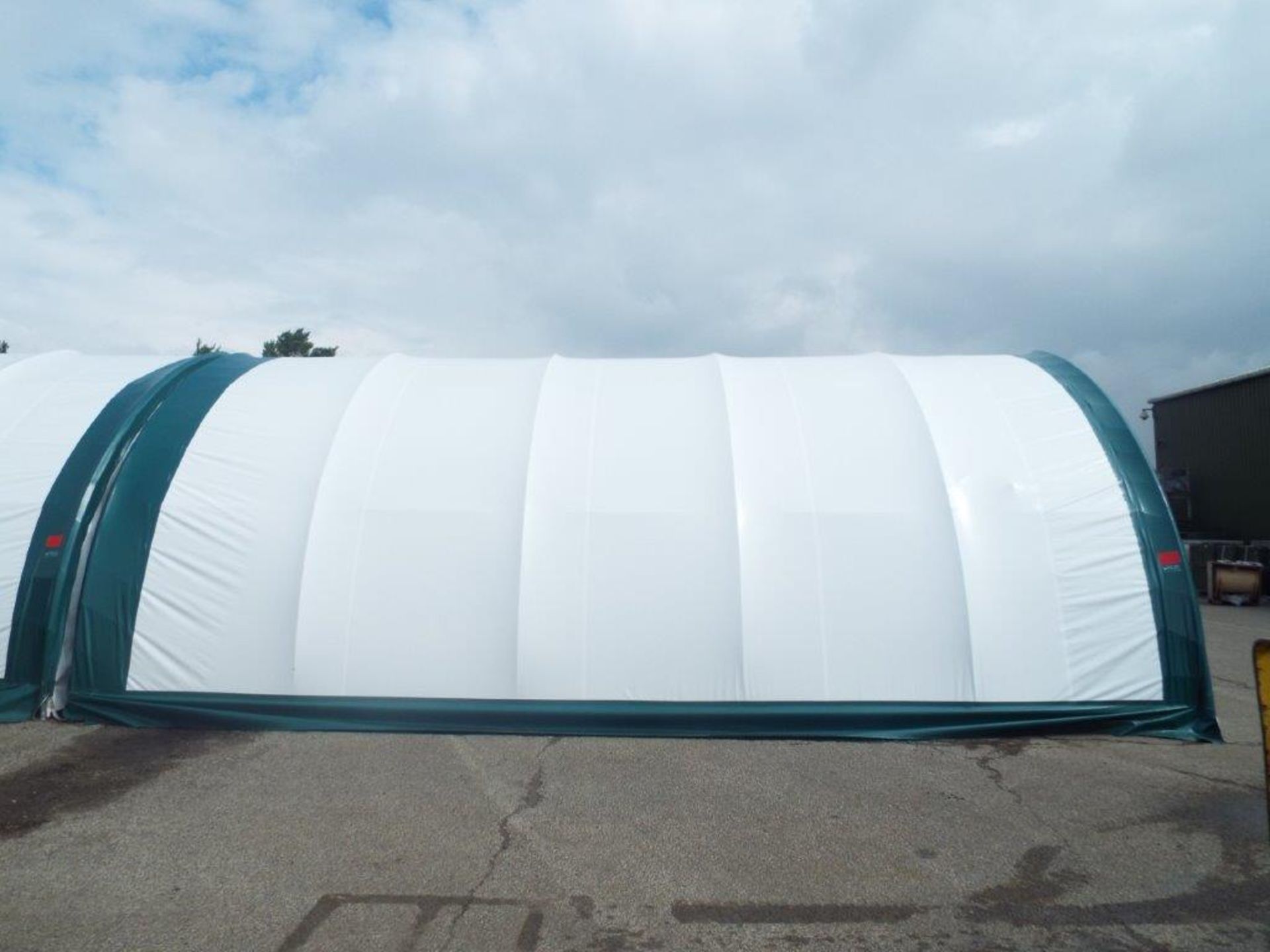 Heavy Duty Peak Storage Shelter 20'W x 30'L x 12' H P/No 203012QX-8P - Image 2 of 6