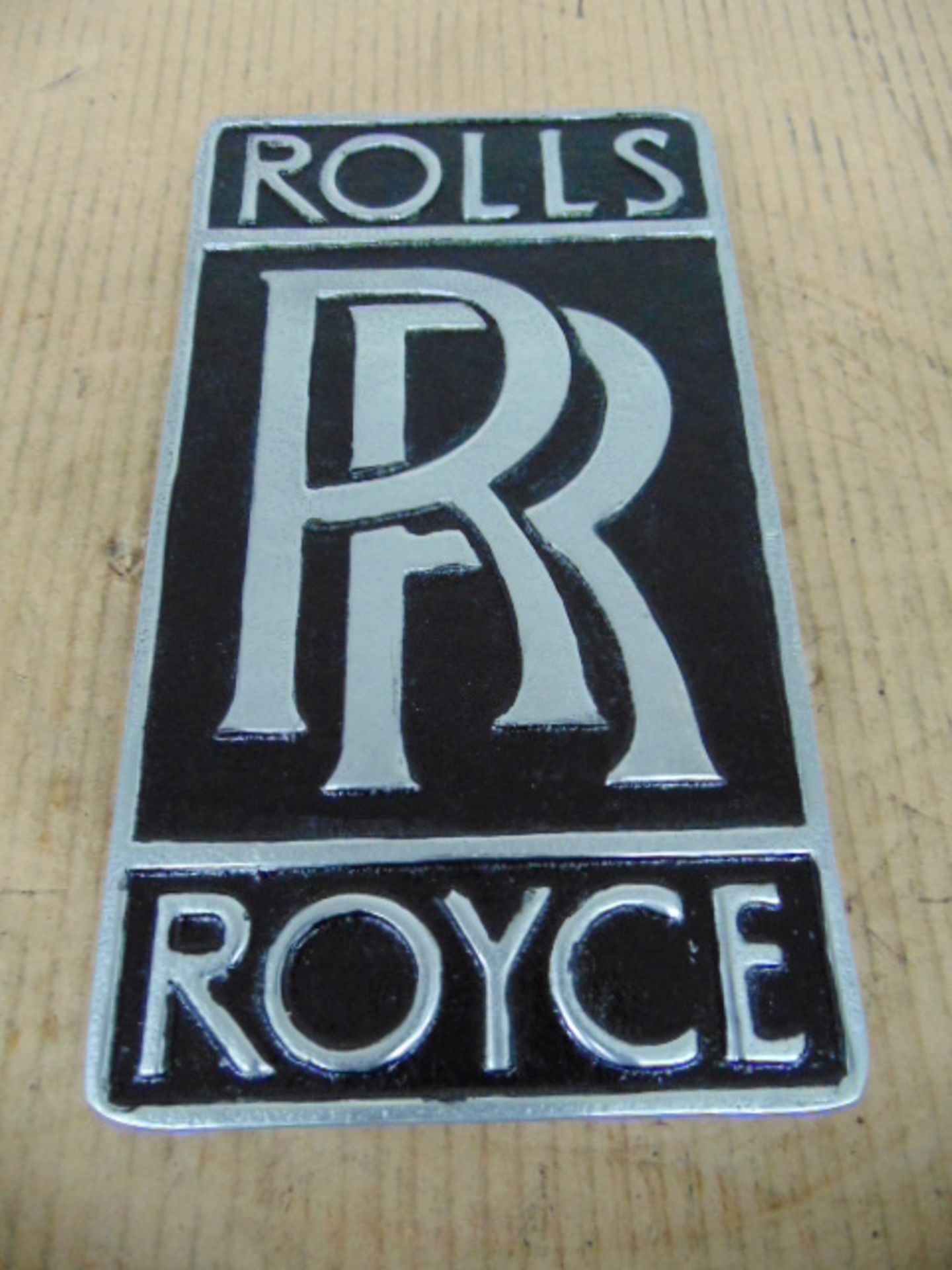 12" Rolls Royce Cast Aluminium Advertising Plaque