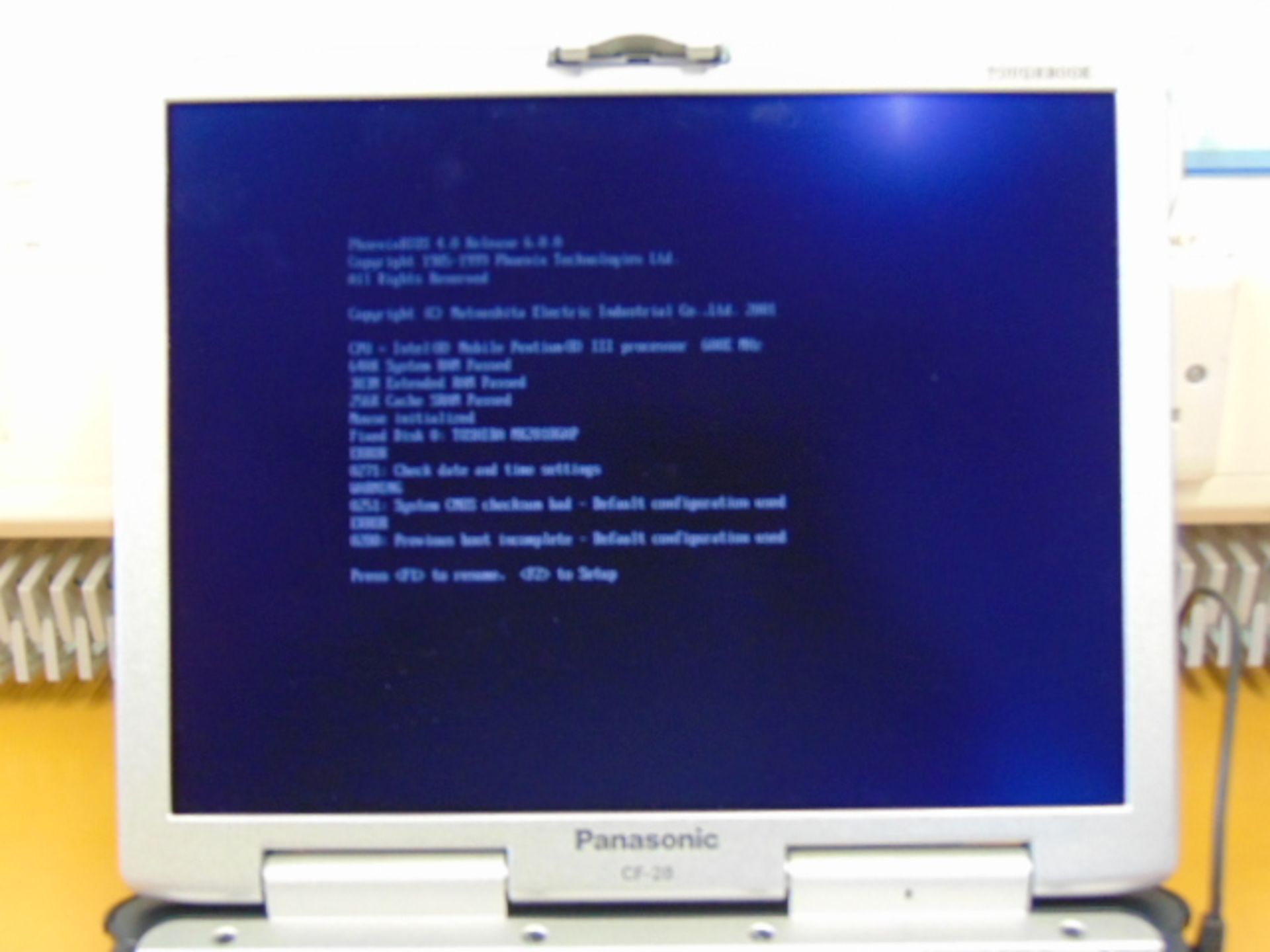 Panasonic CF-28 Toughbook Laptop - Image 6 of 15