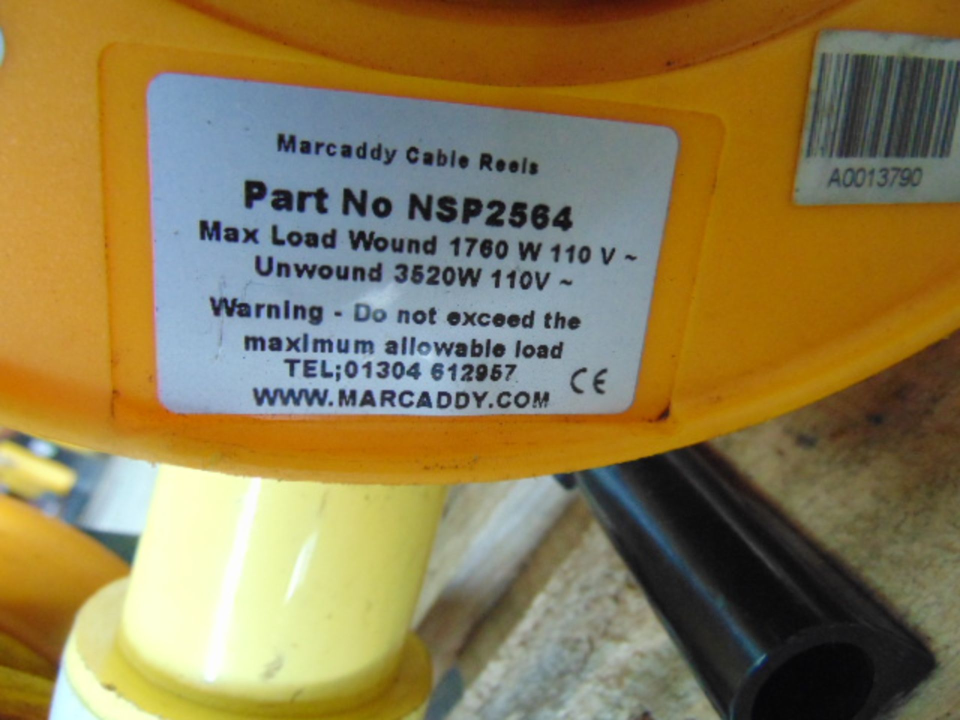 2 x Marcaddy NSP2564 110V Cable Extension Reels - Image 4 of 5