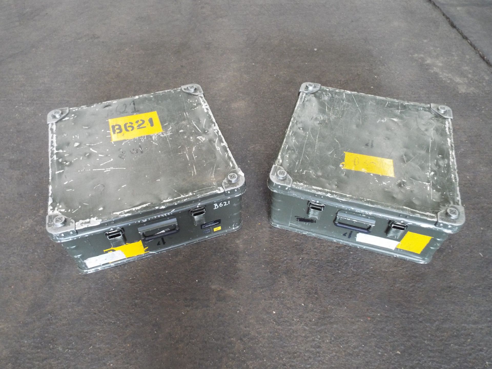 2 x Heavy Duty Zarges Aluminium Cases