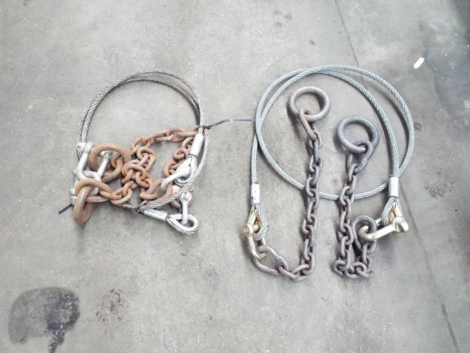 2 x Unissued 1.75T Wire Rope and Chain Assys