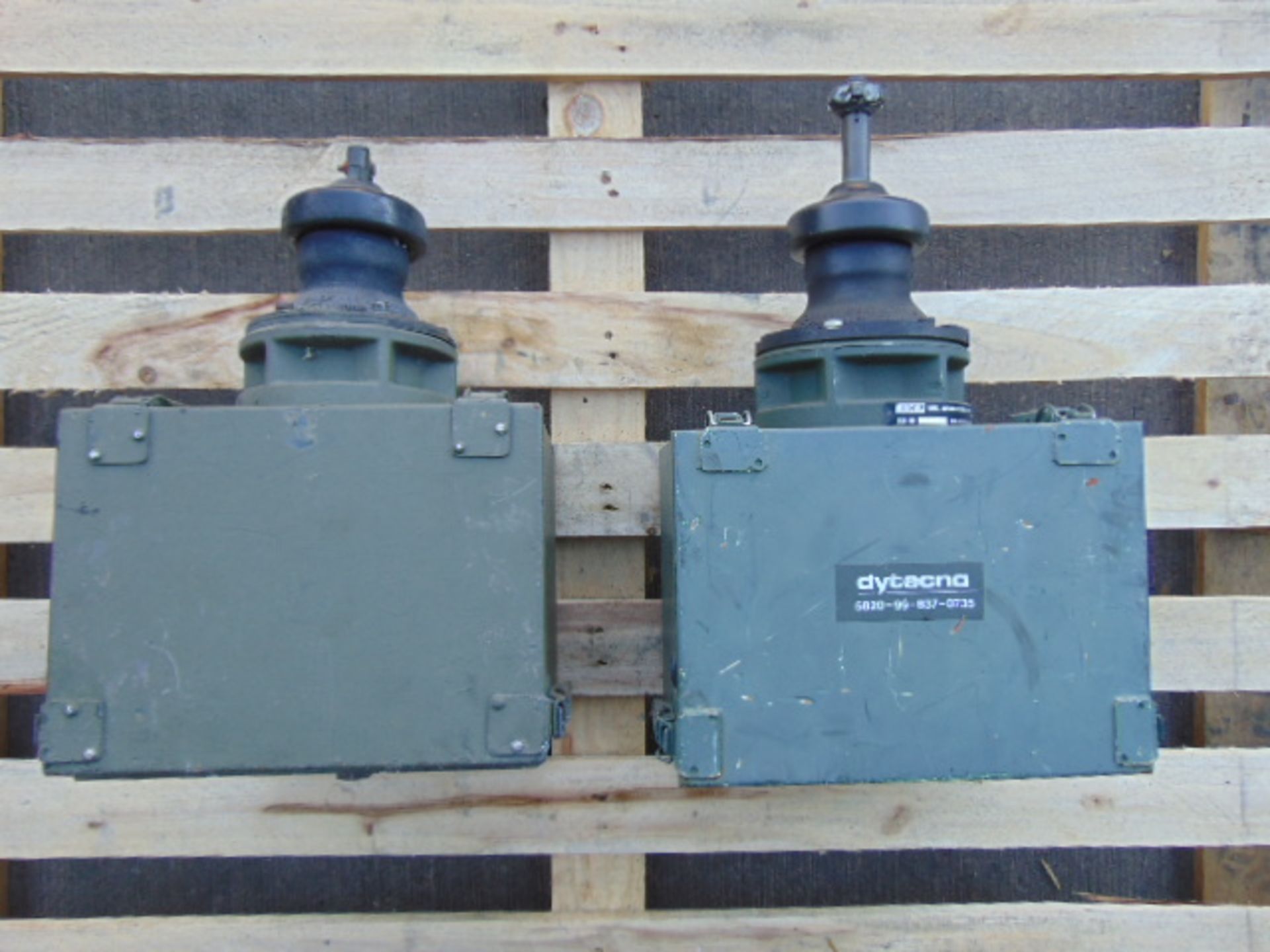 2 x Land Rover ATU Wing Boxes Complete with Aerial Bases and Tuaam's