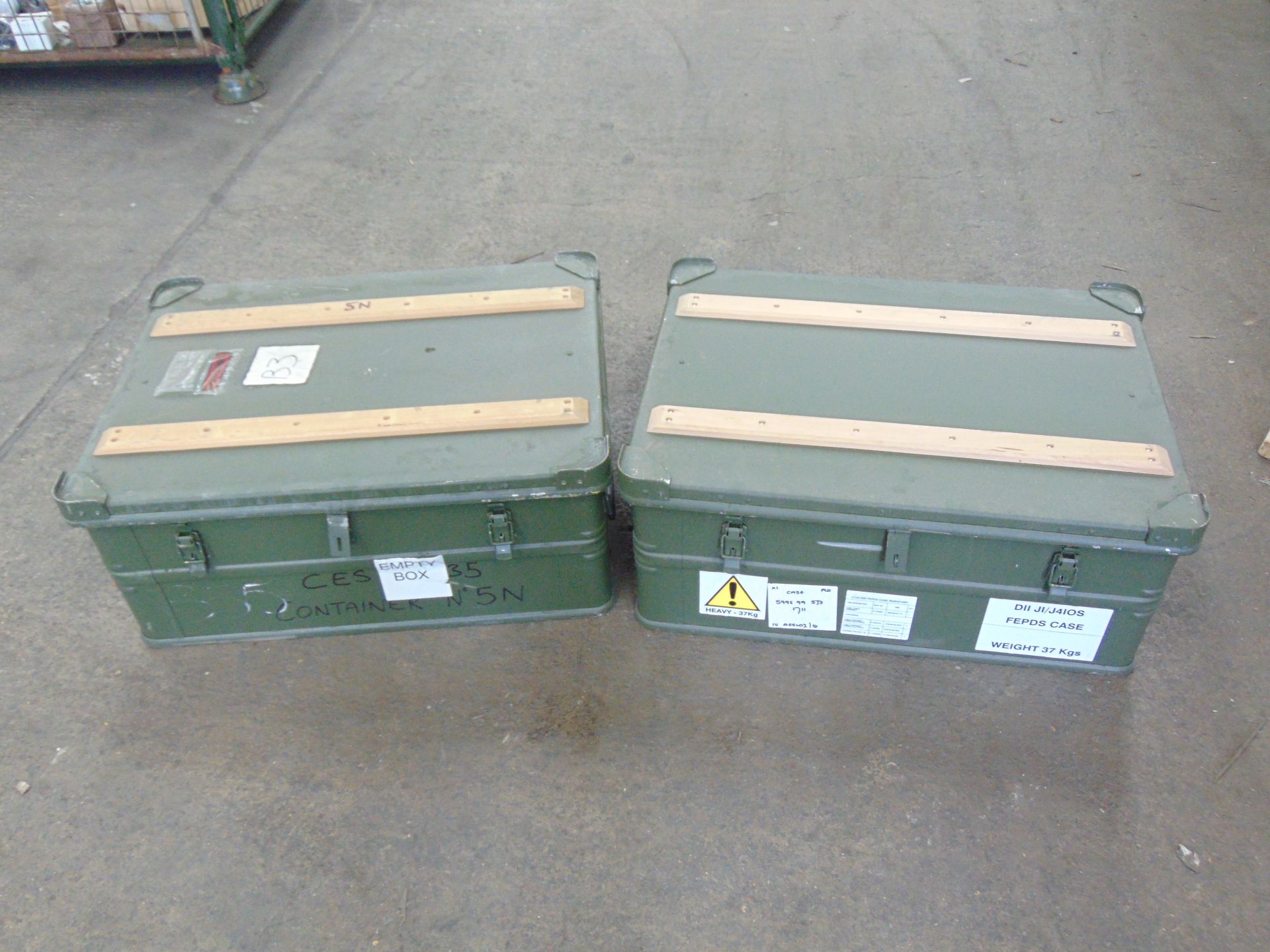 2 x Heavy Duty Zarges Aluminium Cases