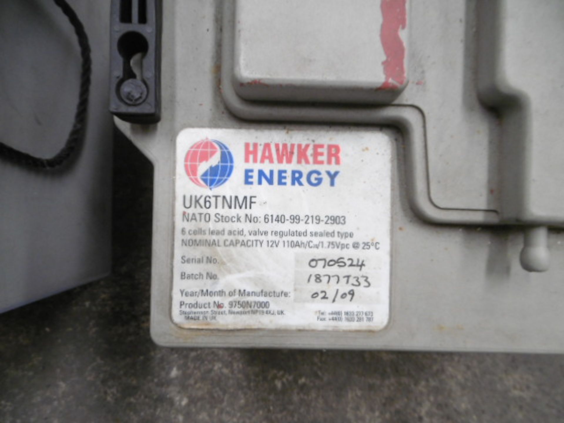 2 x Hawker UK6TNMF Rechargable Batteries - Image 4 of 4