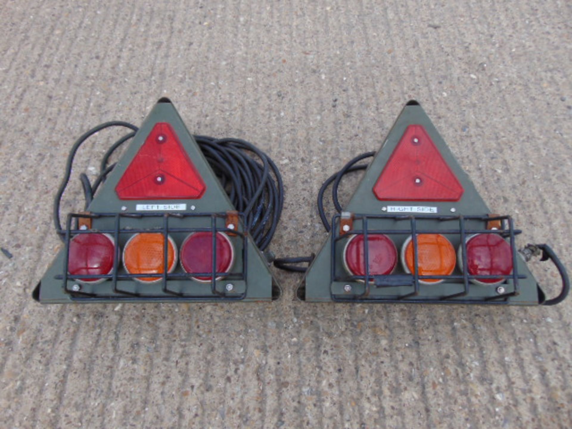 2 x Foden 6x6 Recovery Rear Light Boards