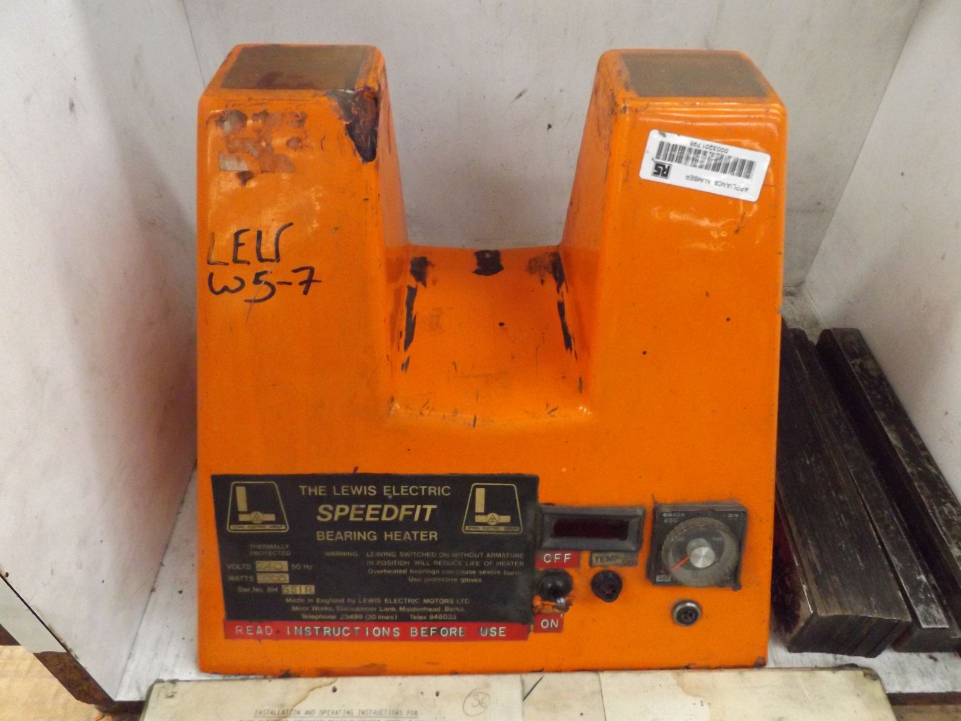 Lewis Electric Speedfit 3000W 240V Bearing Heater - Image 2 of 5