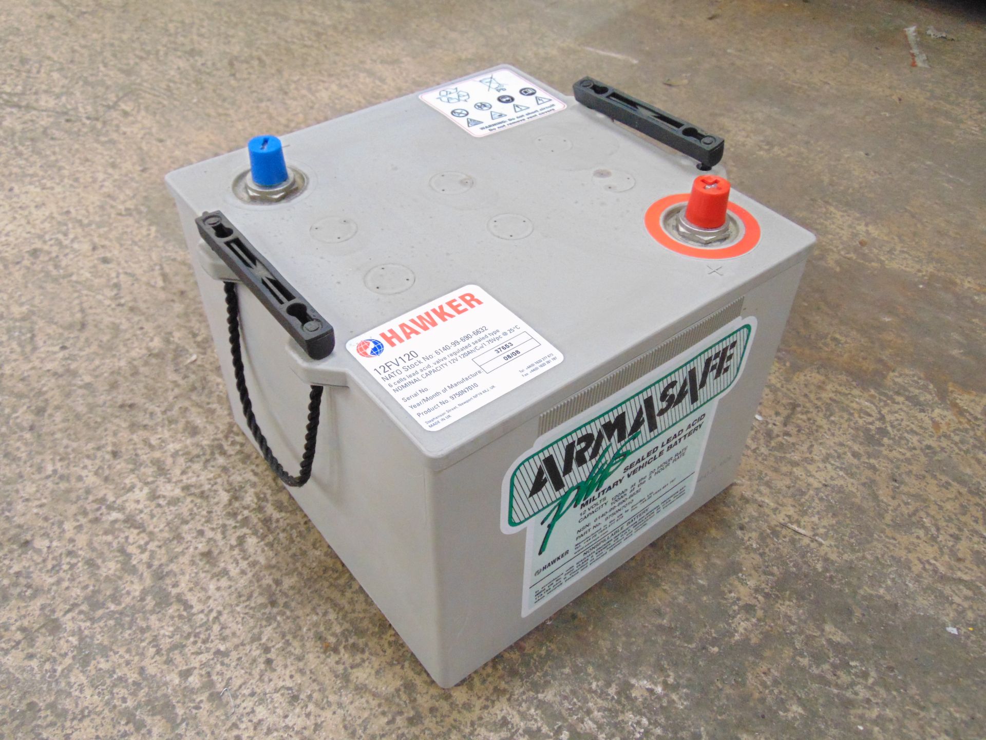 Hawker Armasafe Plus 12FV120 Battery - Image 2 of 5