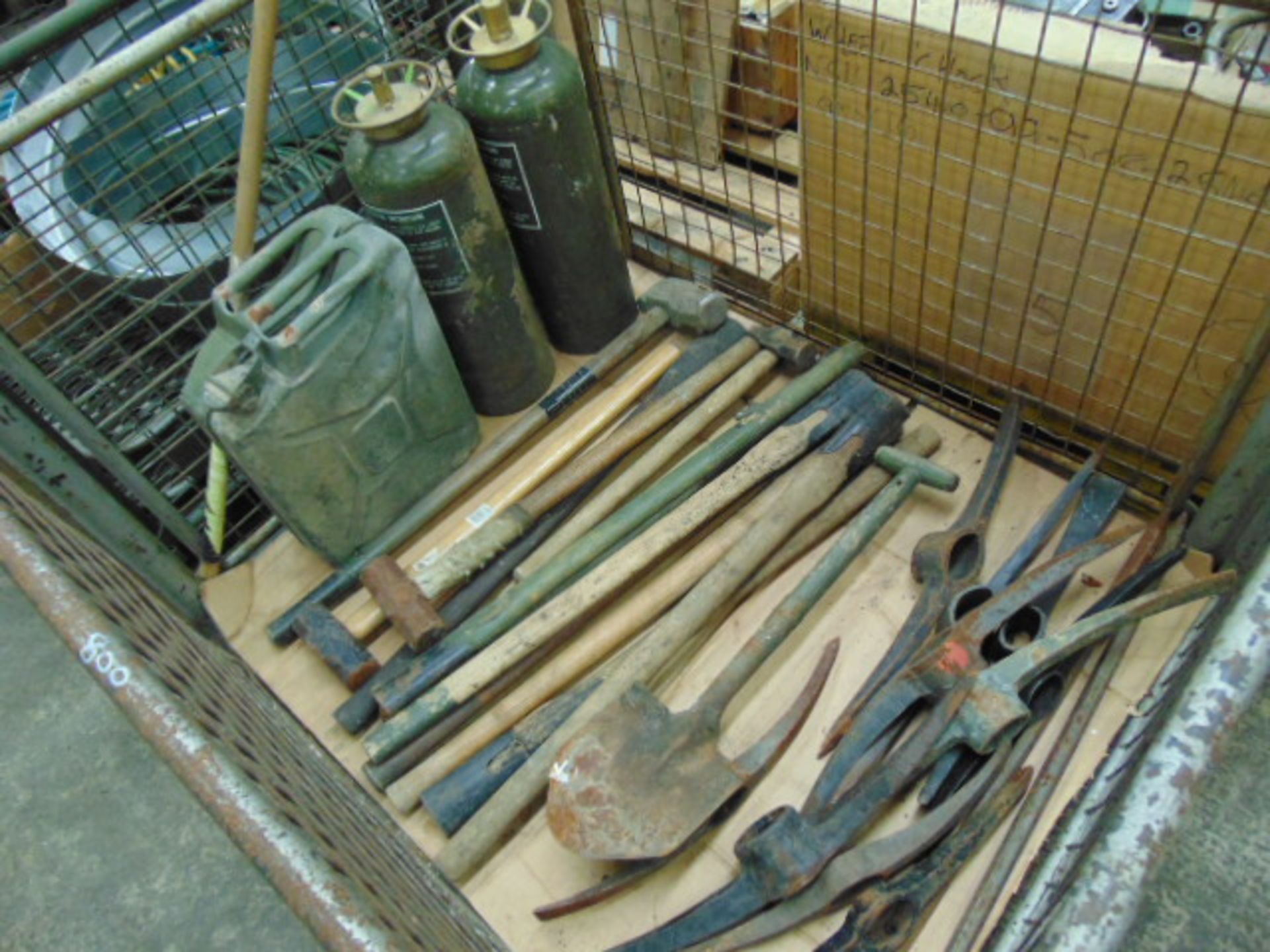 Pick Axes, Sledge Hammers, Shafts, Jerry Can etc - Image 2 of 7