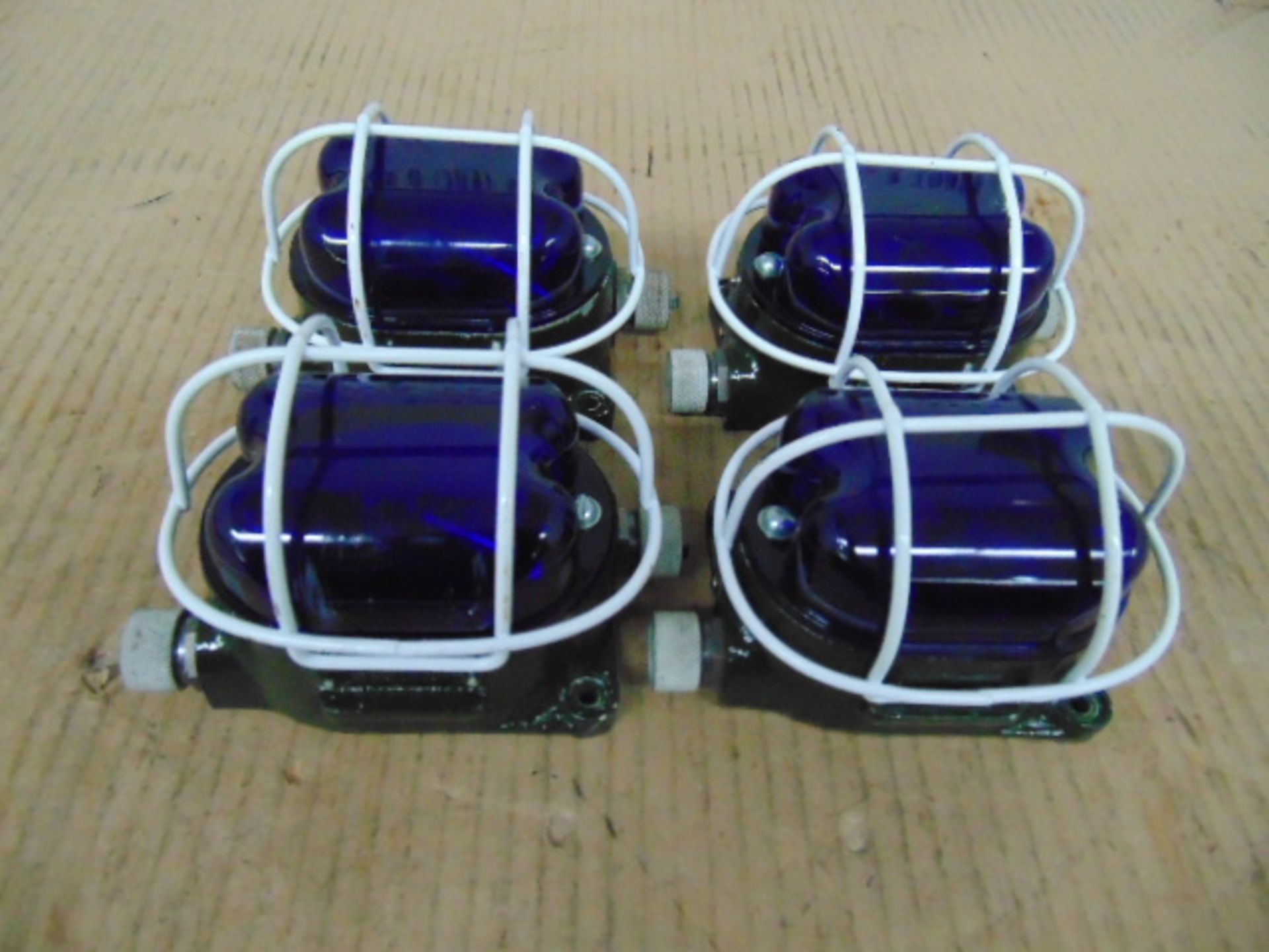 4 x Westair Blue Bulkhead Lights