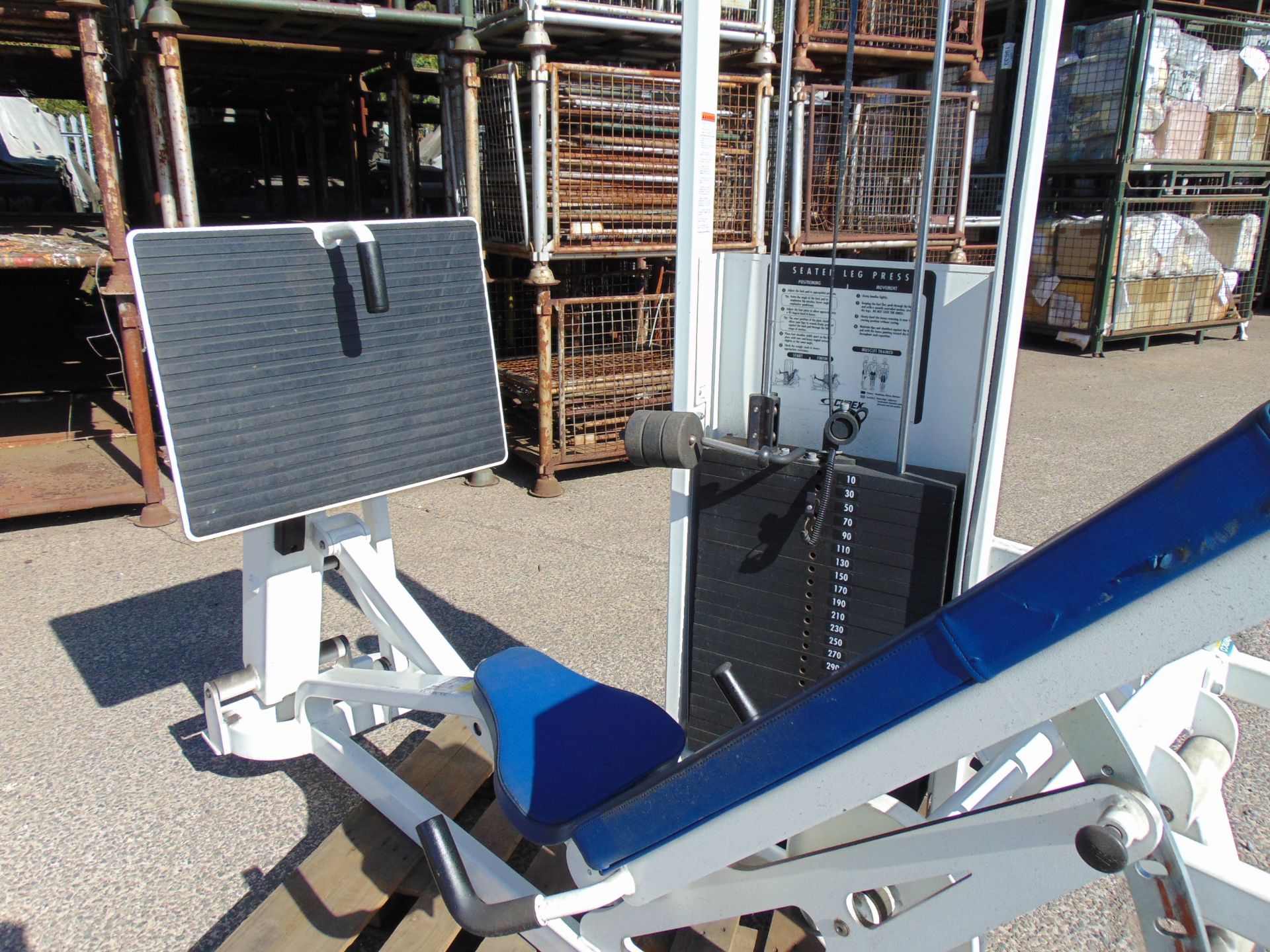 Cybex Seated Leg Press Exercise Machine - Image 5 of 8
