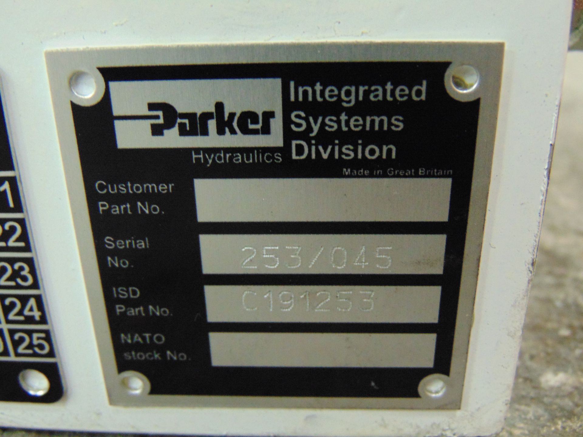 Parker Hydraulics Pump P/no C191253 - Image 10 of 11