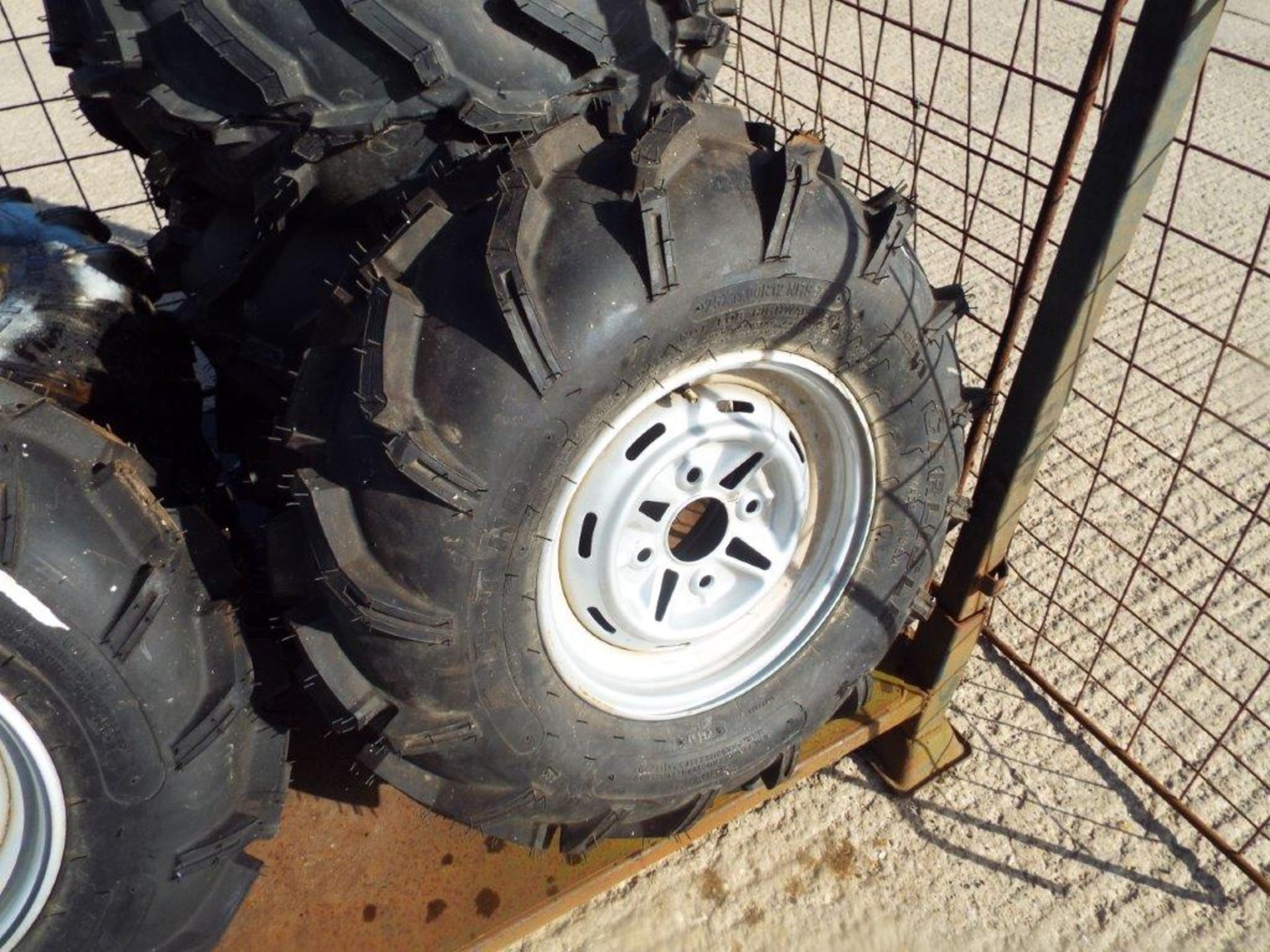 6 x Carlisle ACT 25x11R12 and 2 x 25x8R12 ATV Tyres on Rims - Image 2 of 16