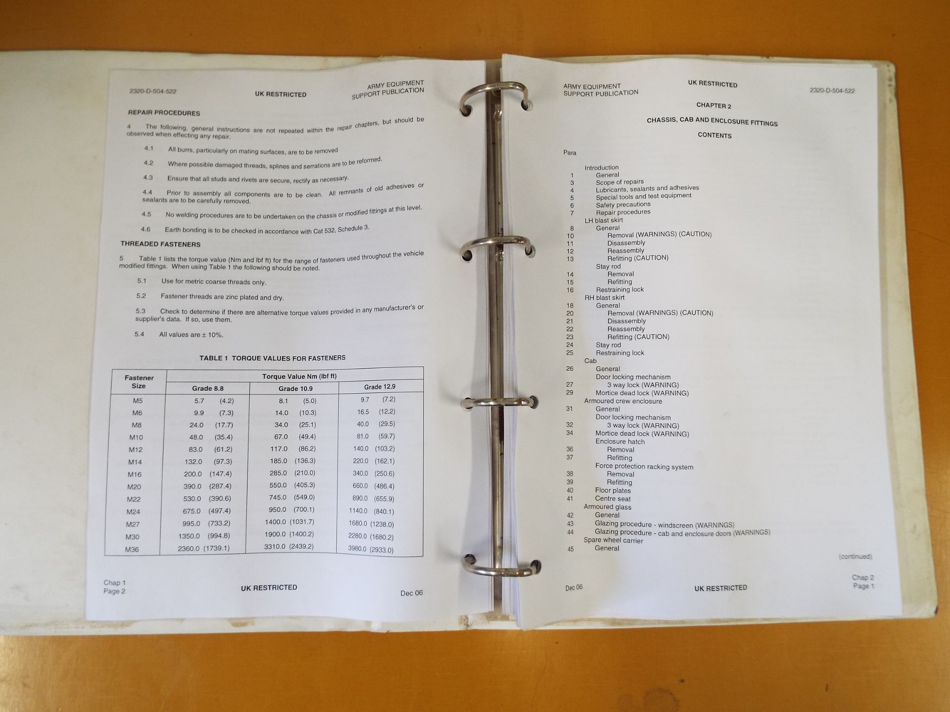 Extremely Rare Mowag Duro III 4x4 Maintenance Instructions Document - Bild 4 aus 9