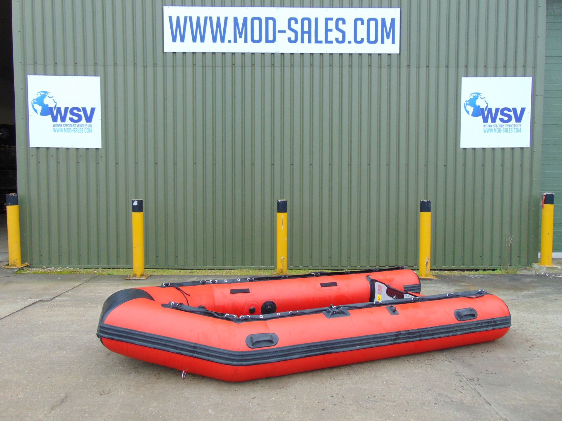 UK Fire Service Inflatable Flood Rescue Boat