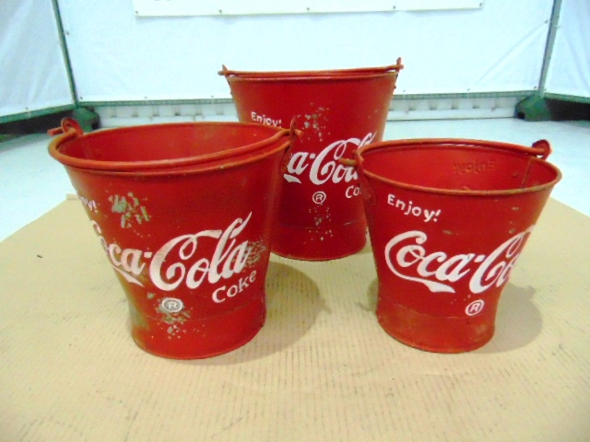 3 x Coca Cola Ice Buckets