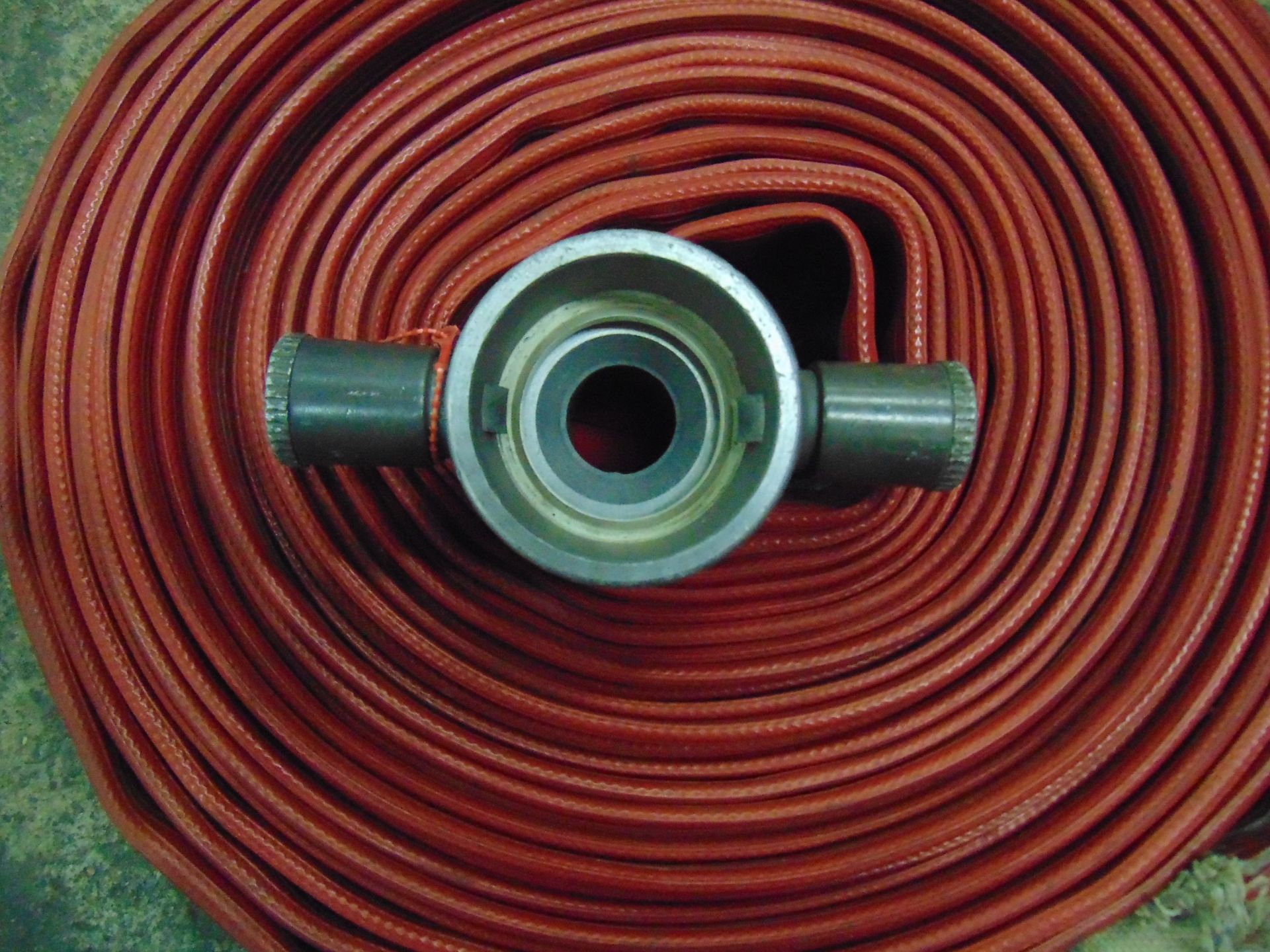 3 x Angus Duraline Layflat Fire Hoses 45mm X 23m with Couplings - Bild 3 aus 8