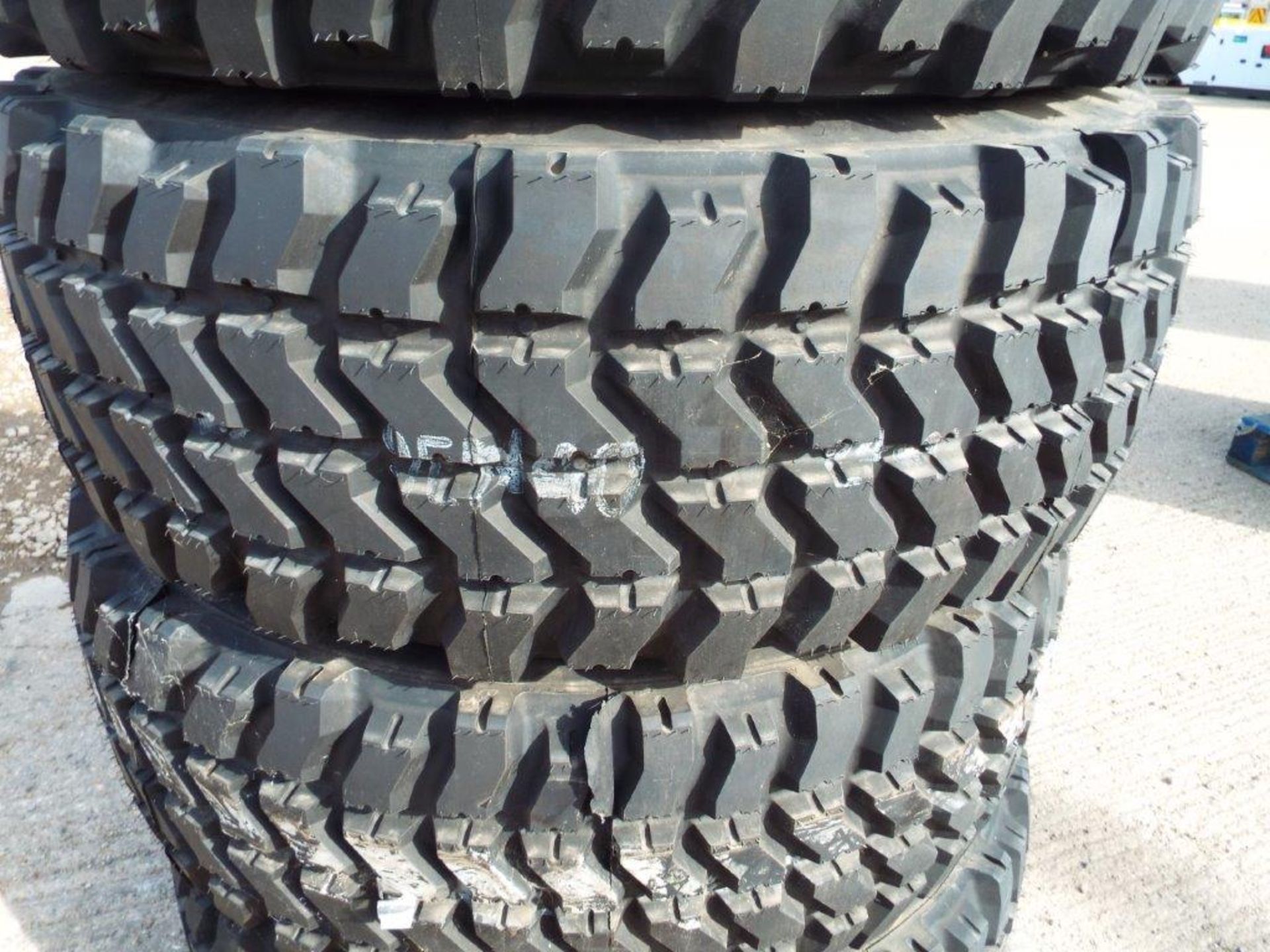 4 x Goodyear MV/T 395/85 R20 Tyres with 10 Stud Rims - Image 4 of 10
