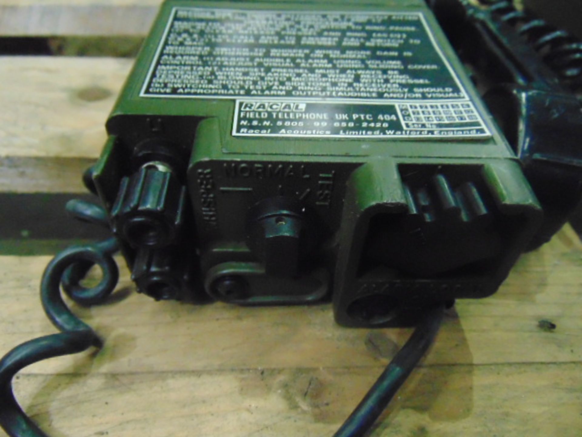 2 x Racal PTC404 Field Telephones - Image 4 of 6