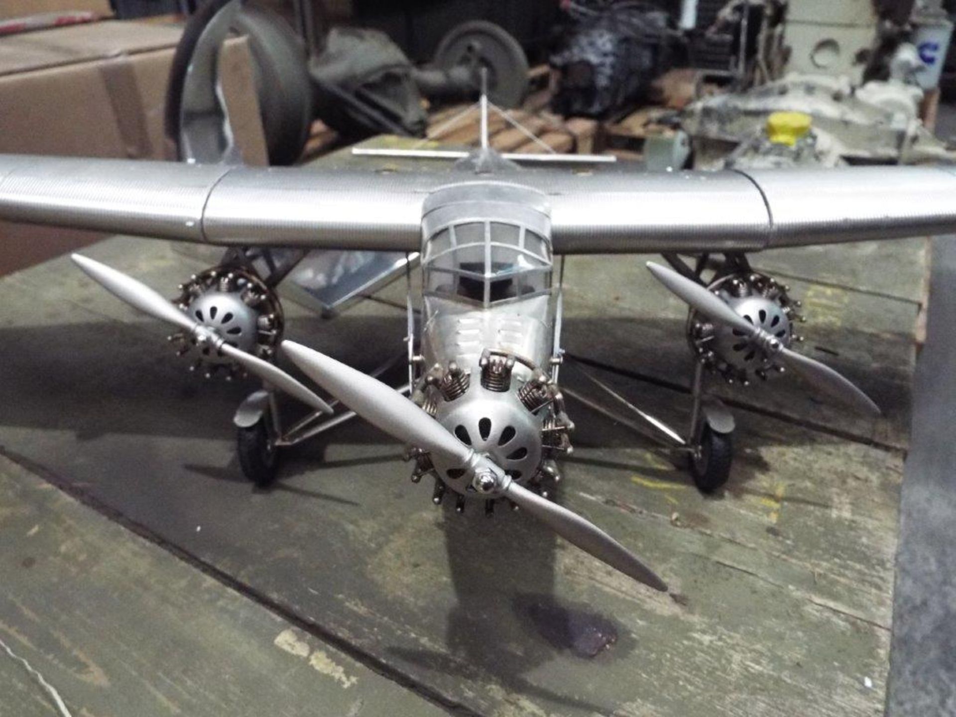 Ford Trimotor 4-AT "The Tin Goose" Aluminium Scale Model - Image 2 of 10