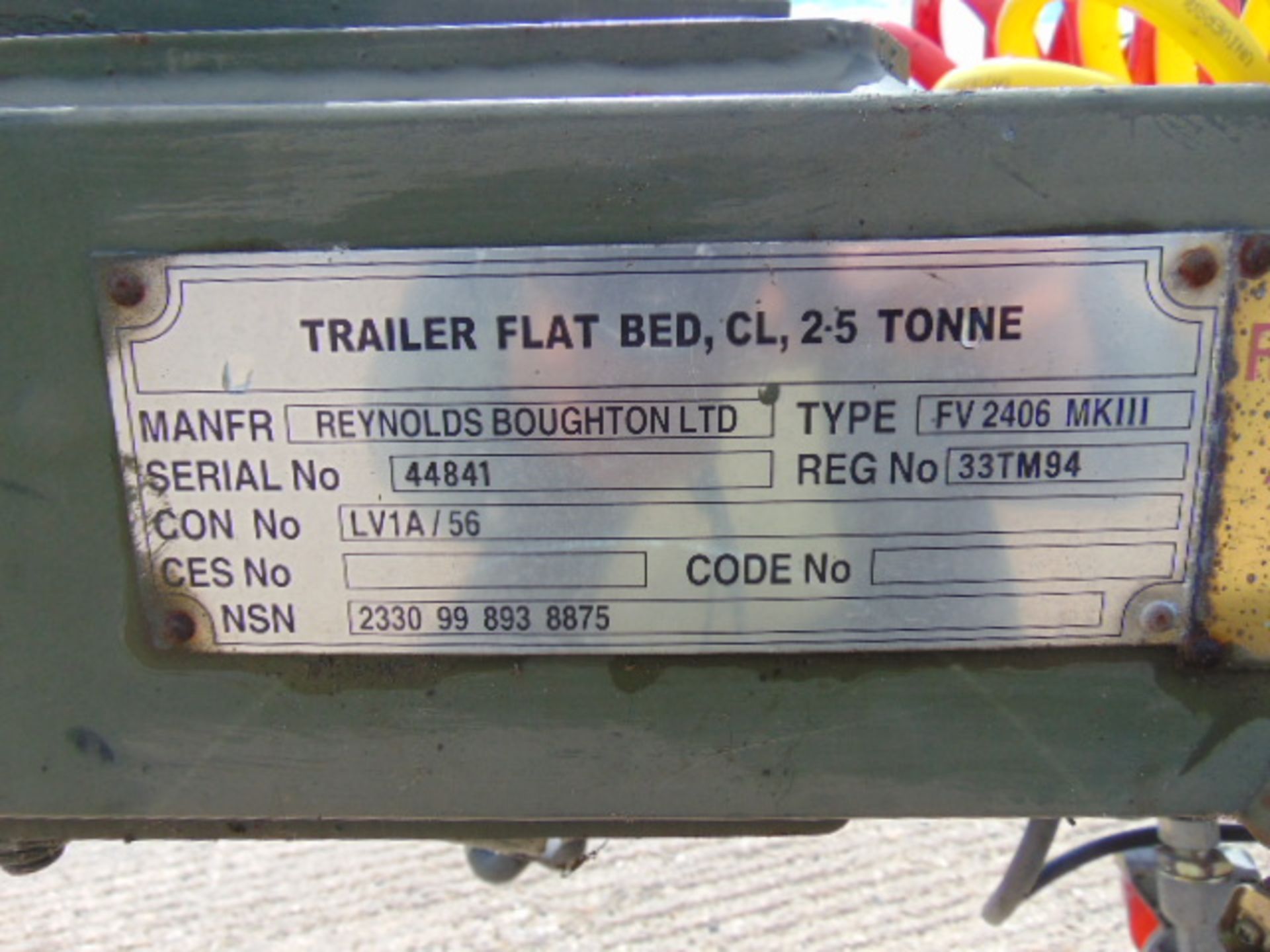 Reynolds Boughton Flat Bed 2.5t Cargo Trailer - Image 18 of 19