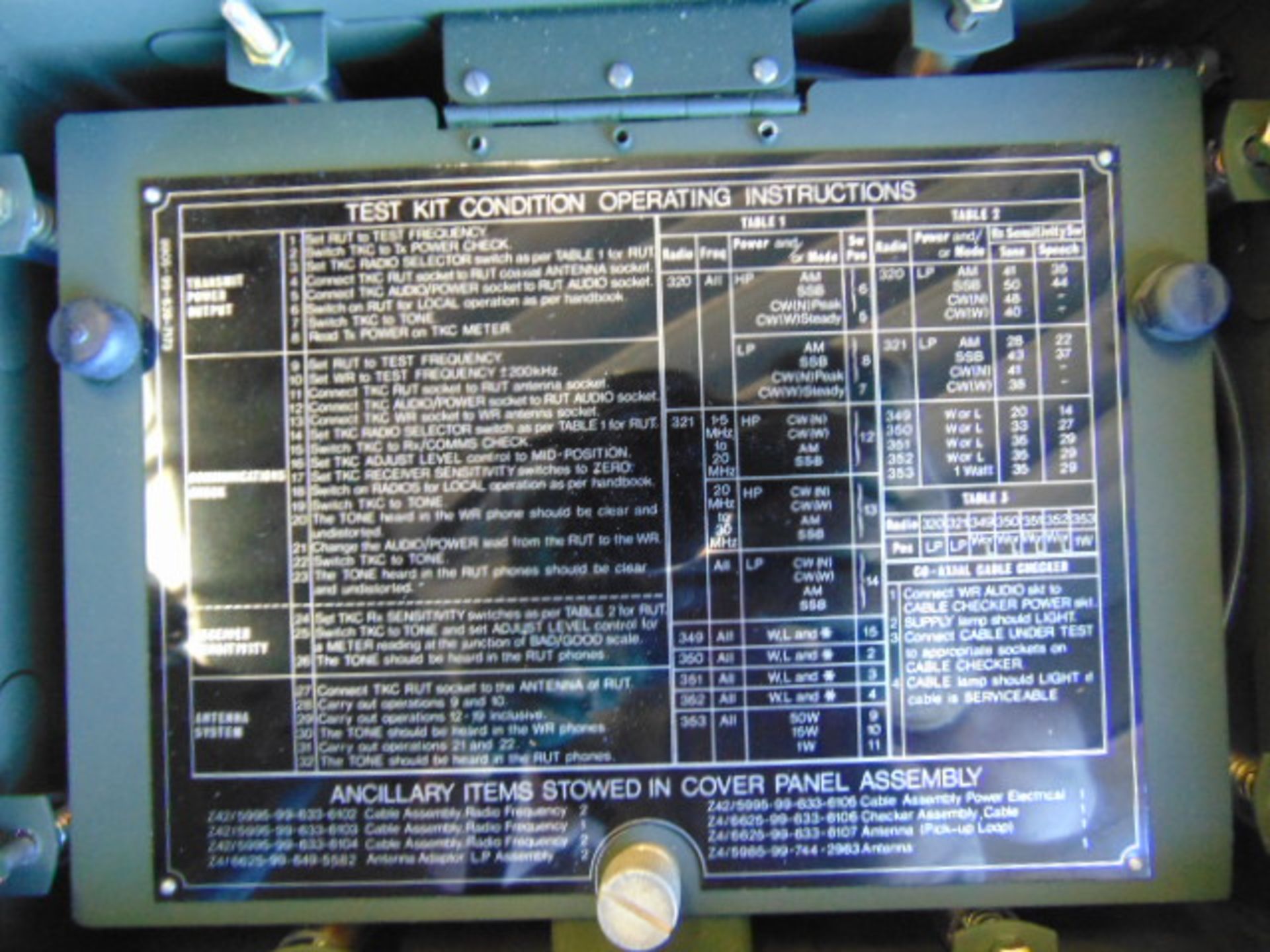 Clansman Radio Condition Test Kit - Bild 6 aus 8