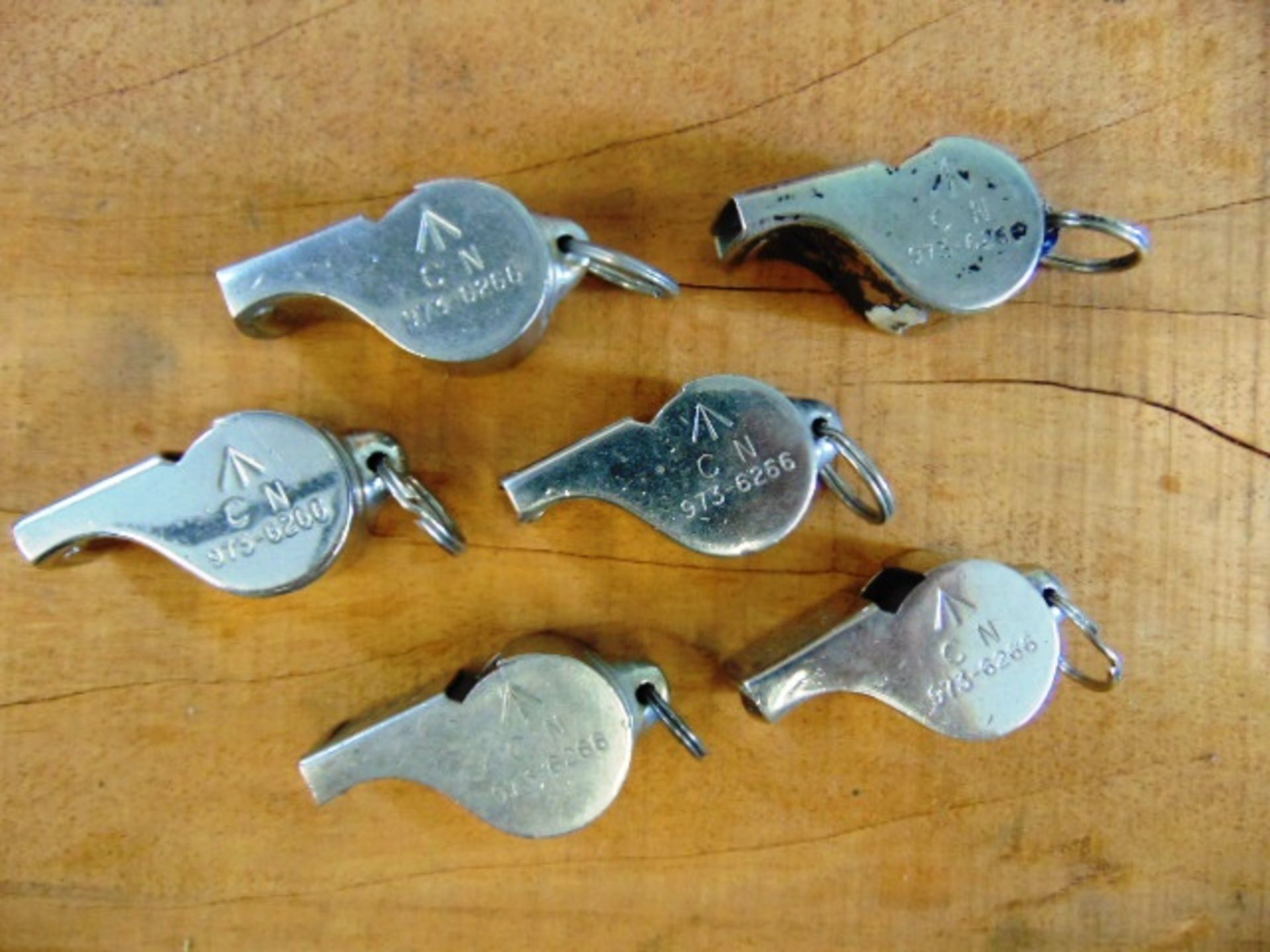 6 x Genuine British Army 'The Acme Thunderer' Military Whistles - Image 3 of 5