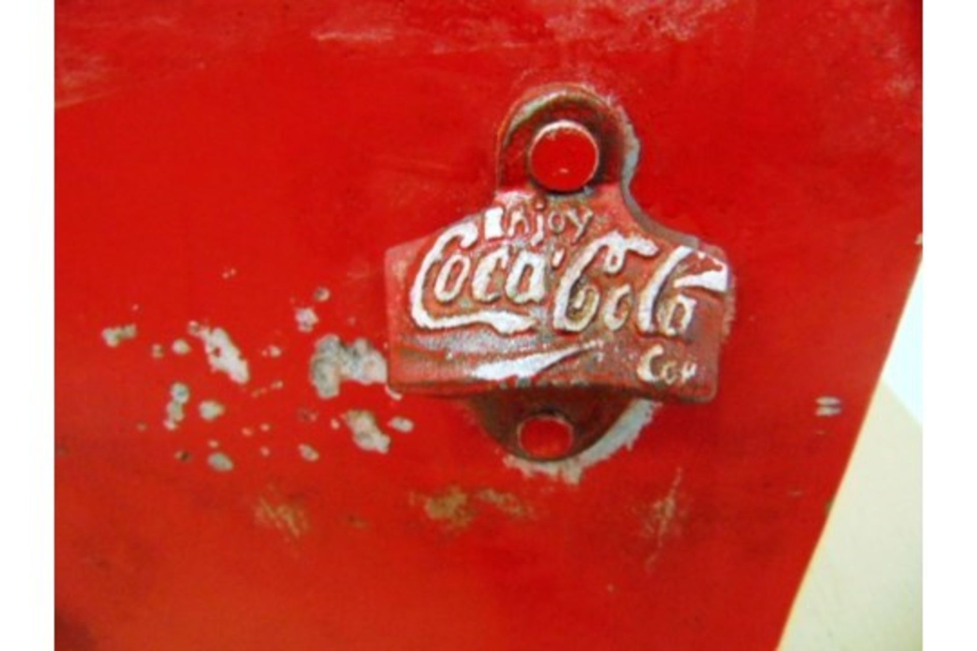 Vintage Coca Cola Double Cooler / Ice Box repro with period bottle - Bild 7 aus 7