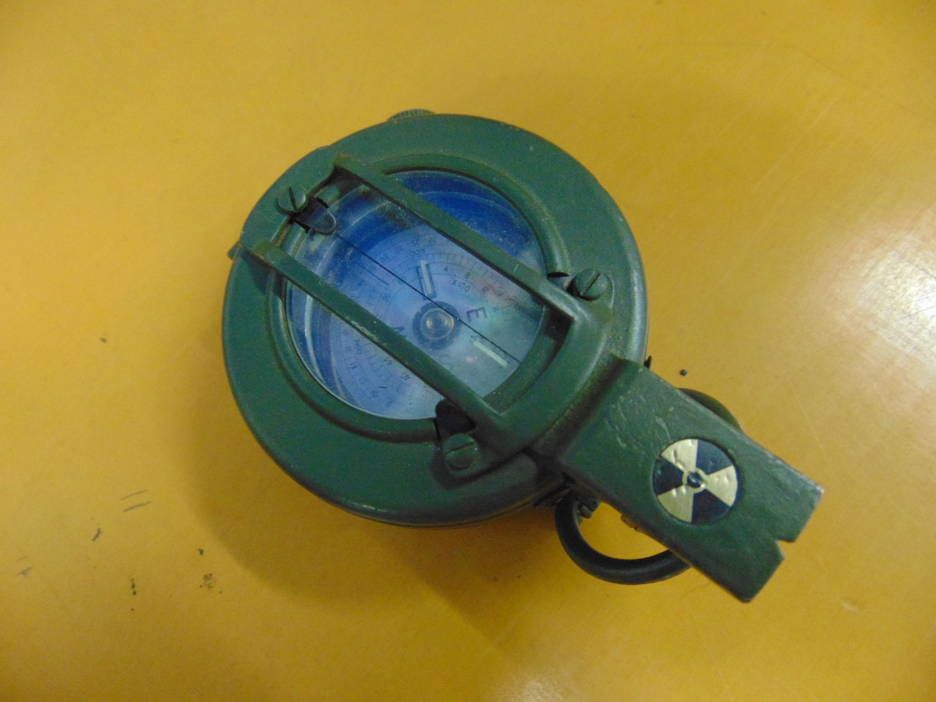 Genuine British Army Stanley Prismatic Marching Compass complete with webbing pouch - Image 4 of 6