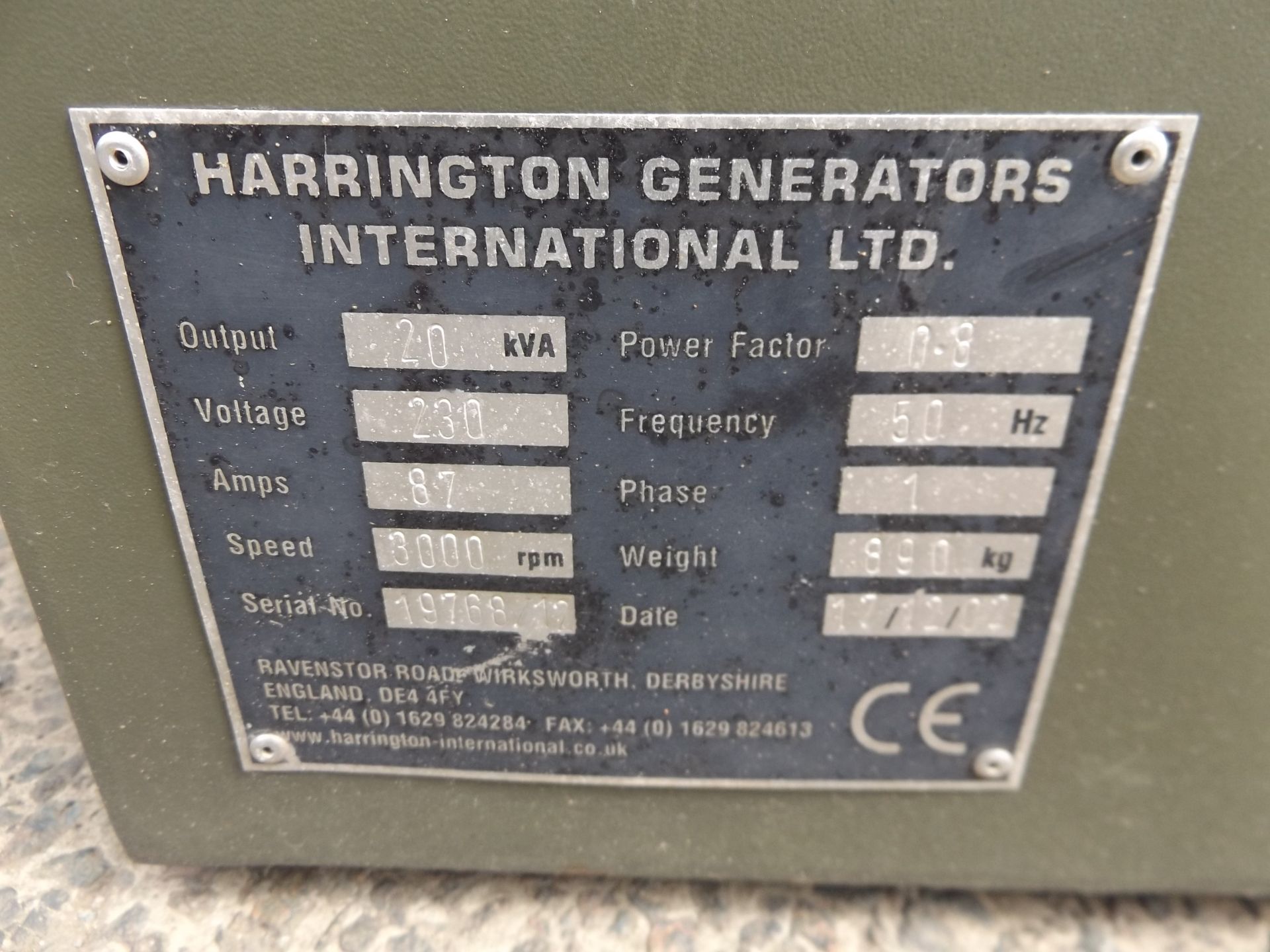 Harrington 20Kva Diesel Generator - Image 9 of 11