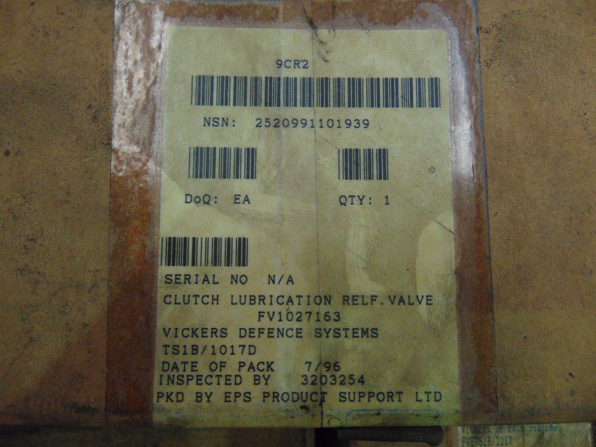 28 x Vickers Clutch Lubrication Relf. Valves P/No: FV1027163 - Image 7 of 8