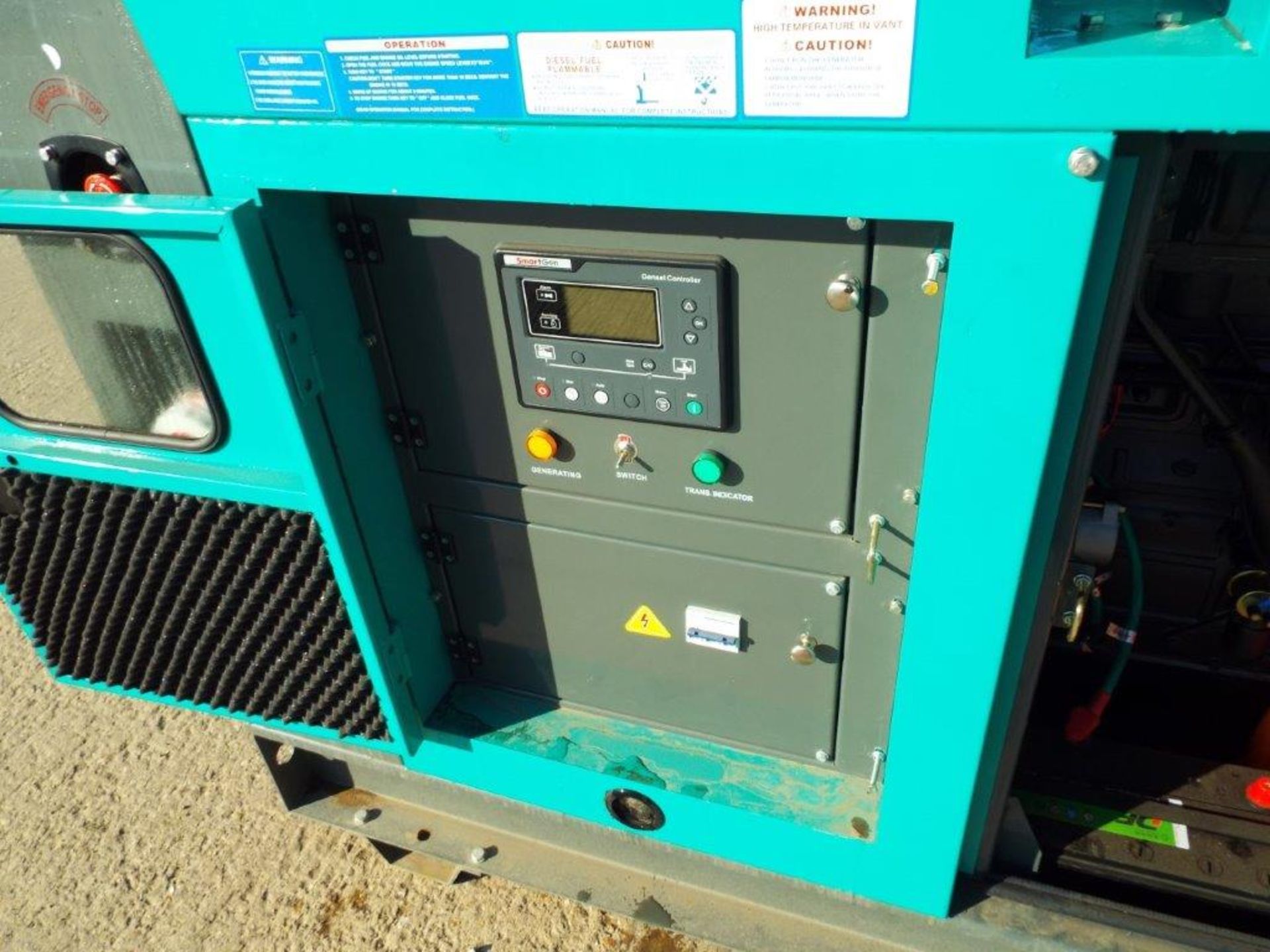 UNISSUED WITH TEST HOURS ONLY 70 KVA 3 Phase Silent Diesel Generator Set - Image 5 of 17