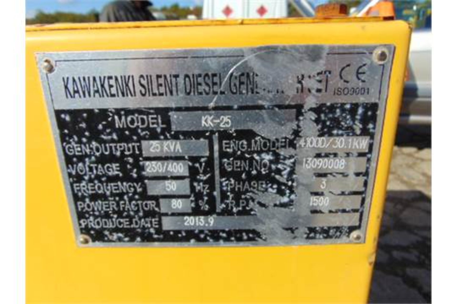 25 KVA 3 Phase Silent Diesel Generator Set - Image 14 of 16