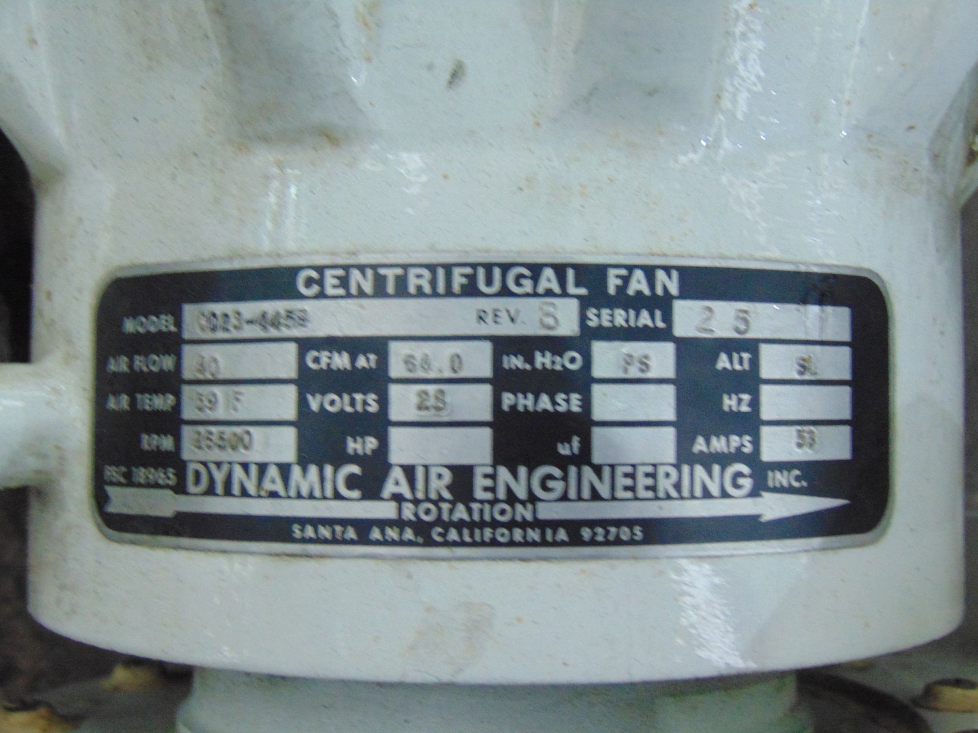 2 x Dynamic Air Engineering Centrifugal Fan Assemblies Model No CO23-445B - Image 6 of 16