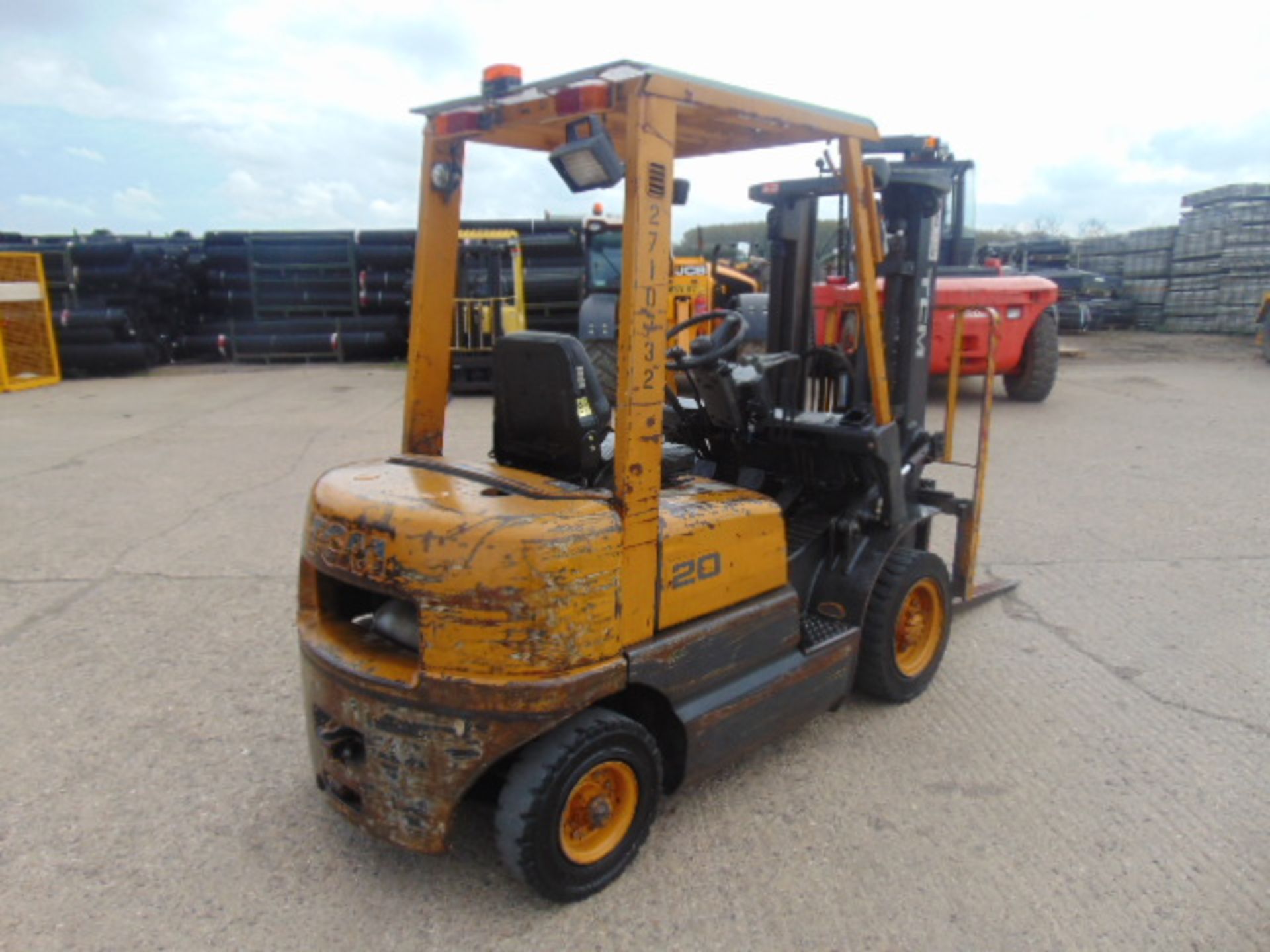 TCM FD20 Z5 T Counter Balance Diesel Container Forklift - Image 8 of 23