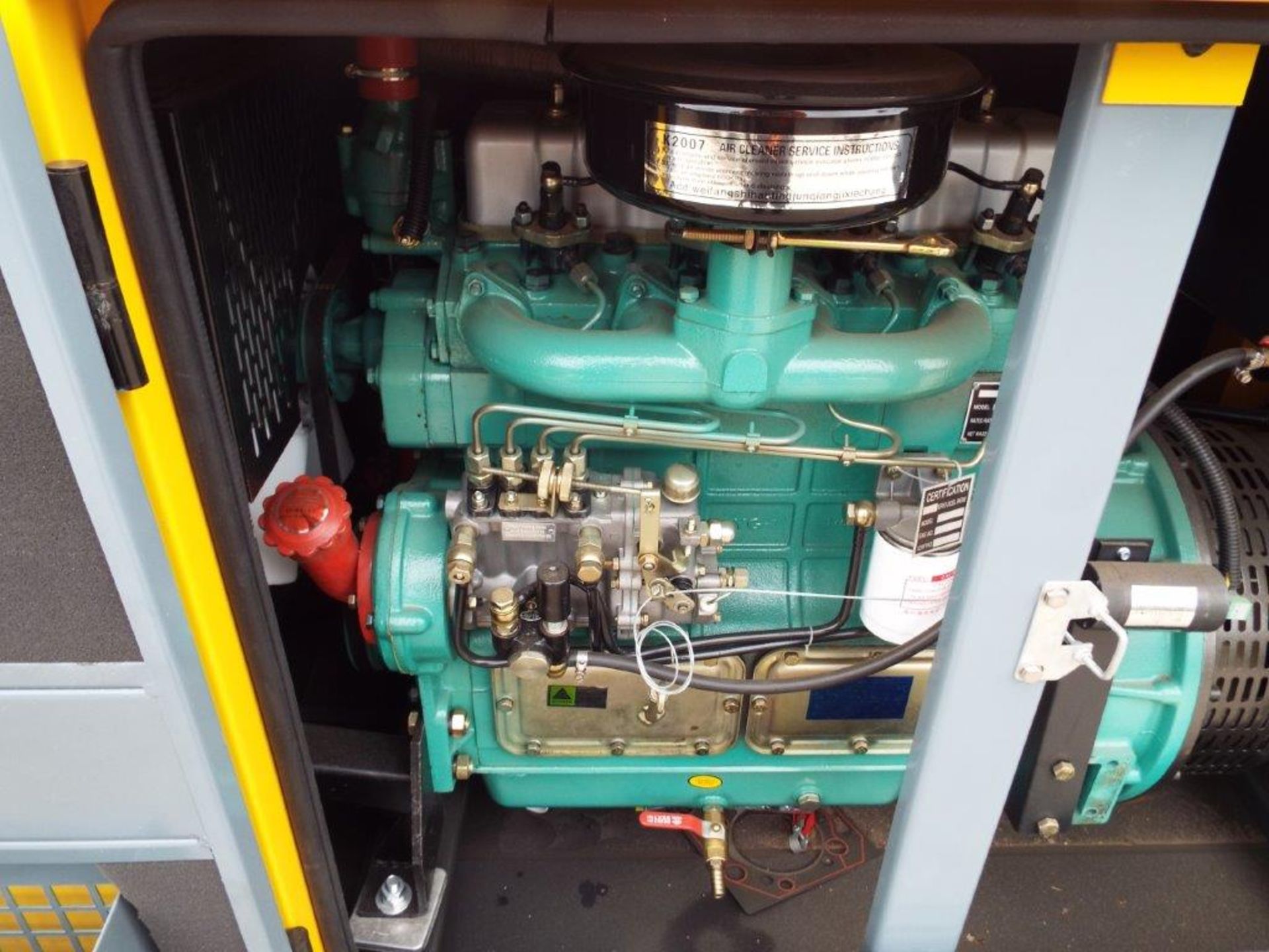 UNISSUED WITH TEST HOURS ONLY 40 KVA 3 Phase Silent Diesel Generator Set - Image 13 of 20