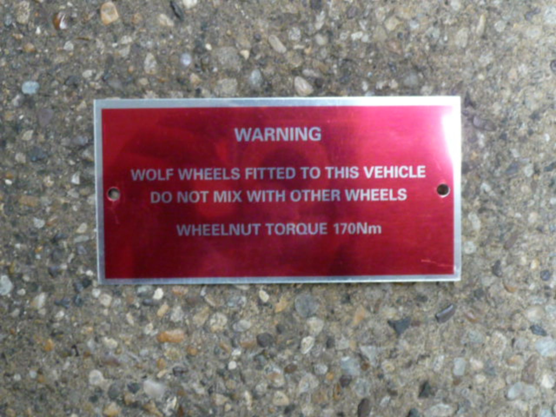50 x Very Rare British Army Land Rover Defender 90/110 Tithonus Wolf Wheel Warning Plates