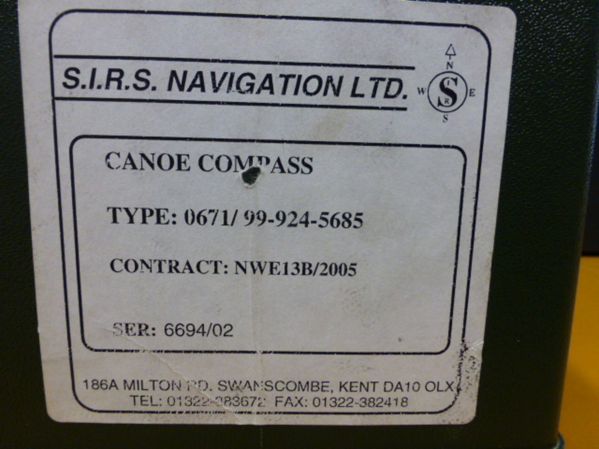 Genuine S.I.R.S. Navigation Marine Compass - Image 5 of 7