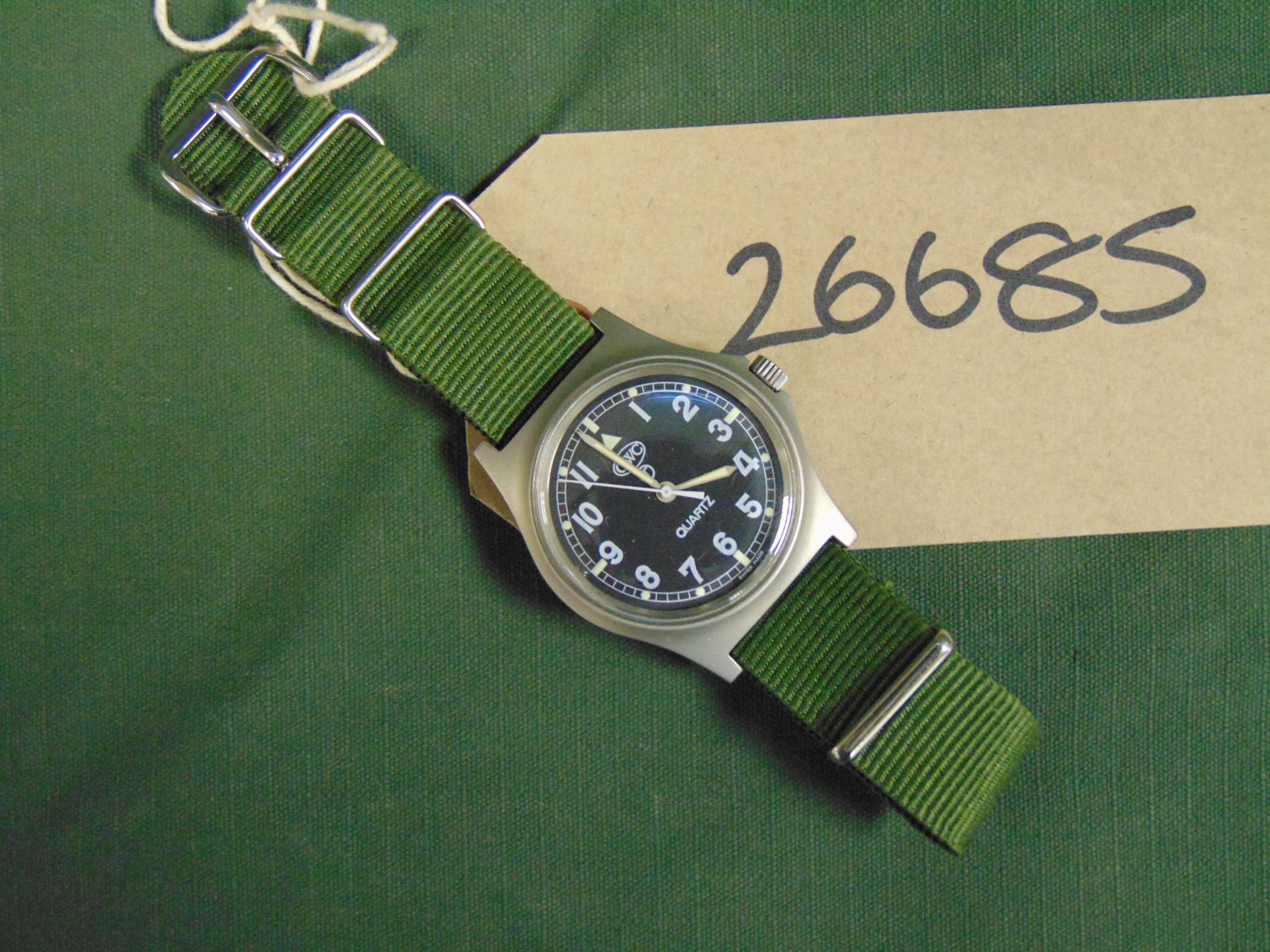 Very Rare Unissued CWC Quartz 0552 Marines/Navy Issue Watch Date 1990 Gulf War - Image 2 of 6